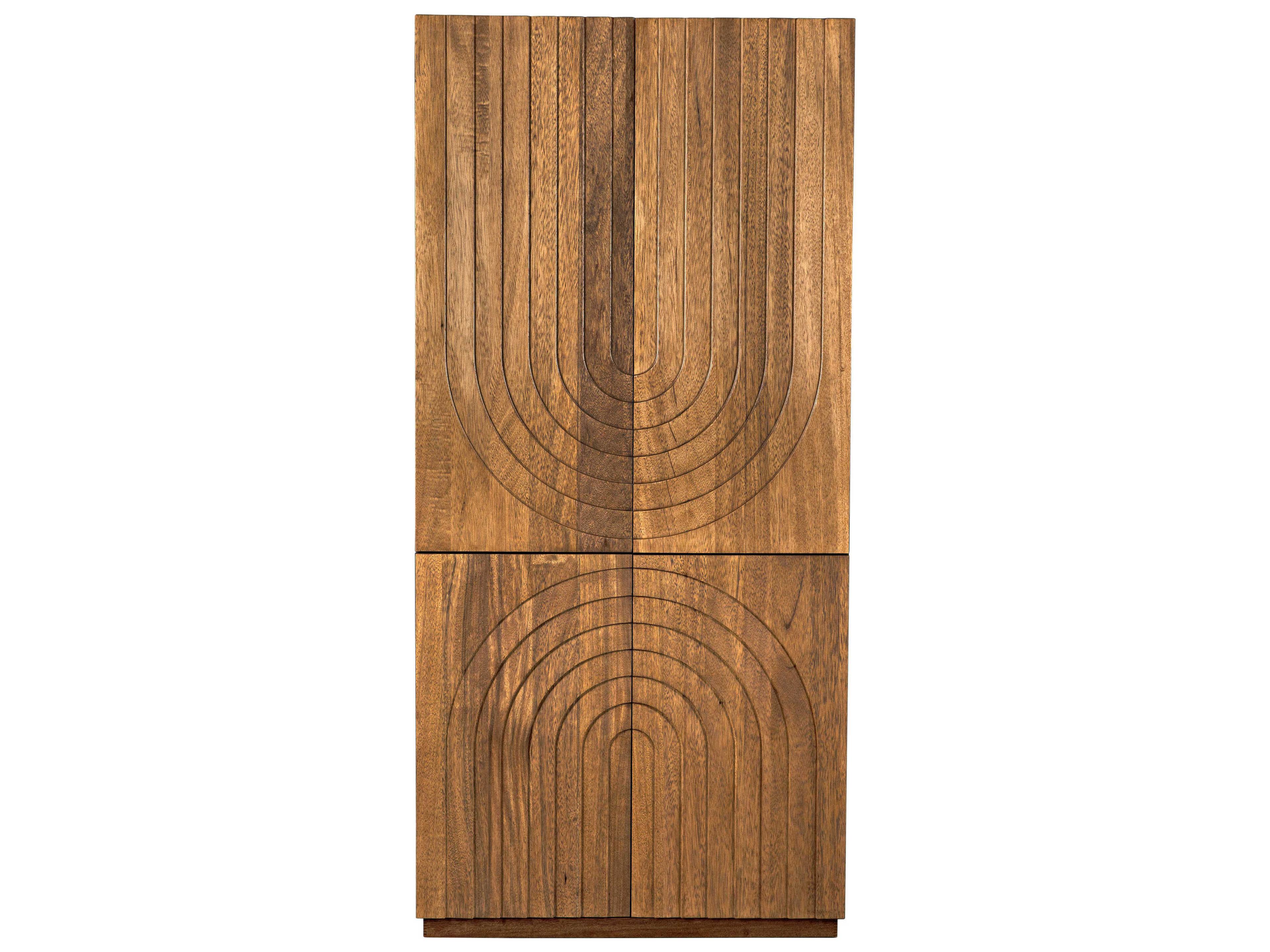 Noir Dark Walnut Brown Wood Accent Chest