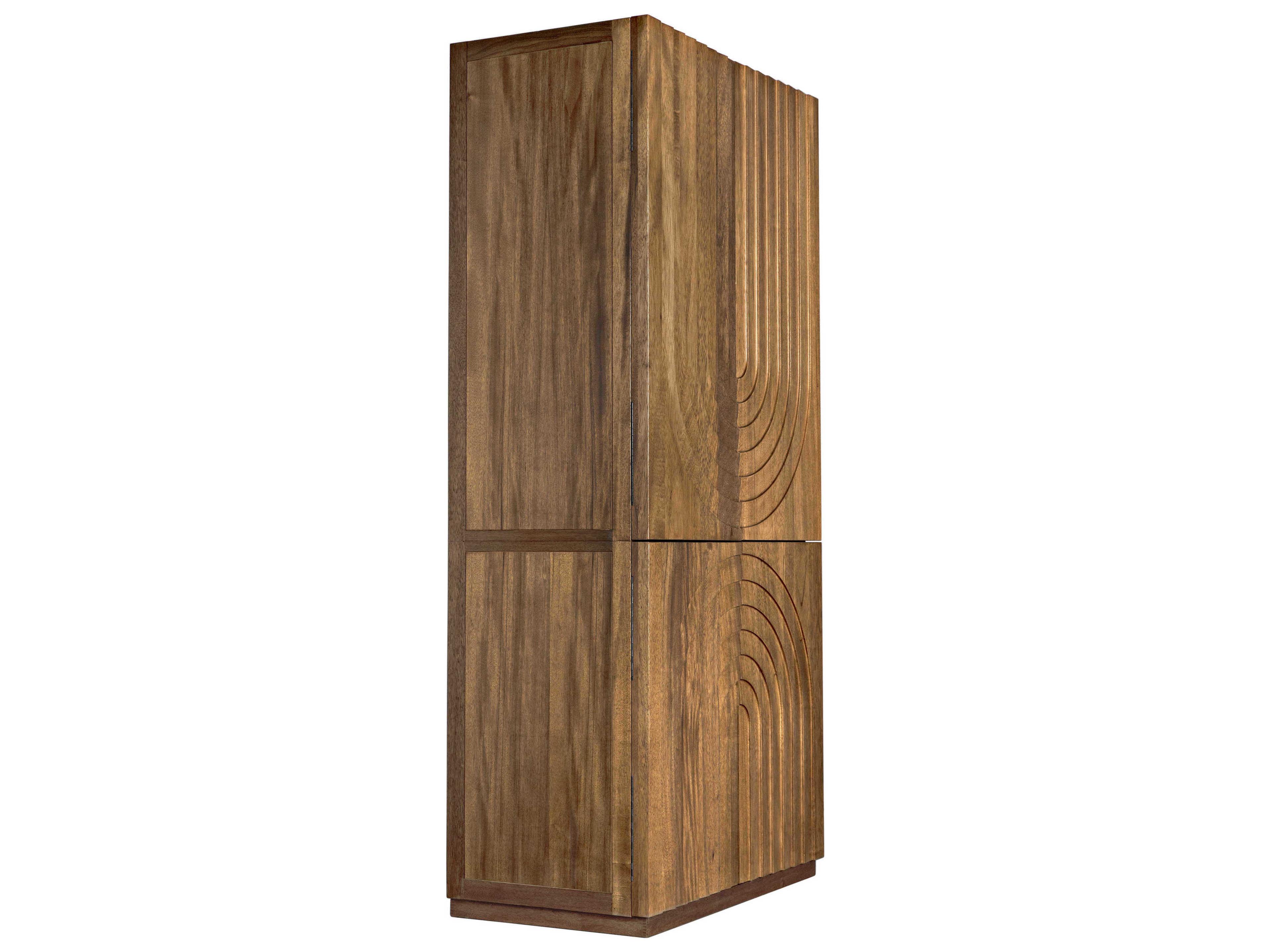 Noir Dark Walnut Brown Wood Accent Chest