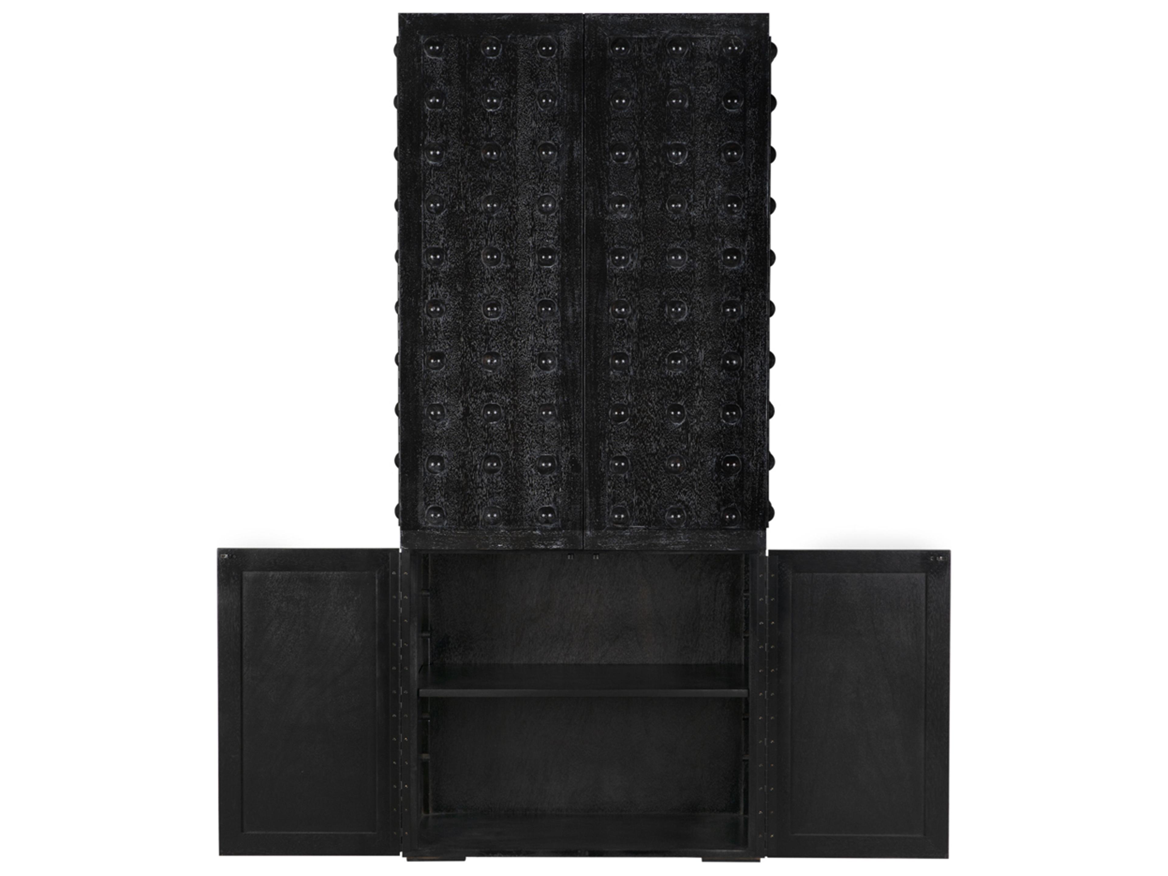 Noir Didier Black Walnut Wood Accent Chest