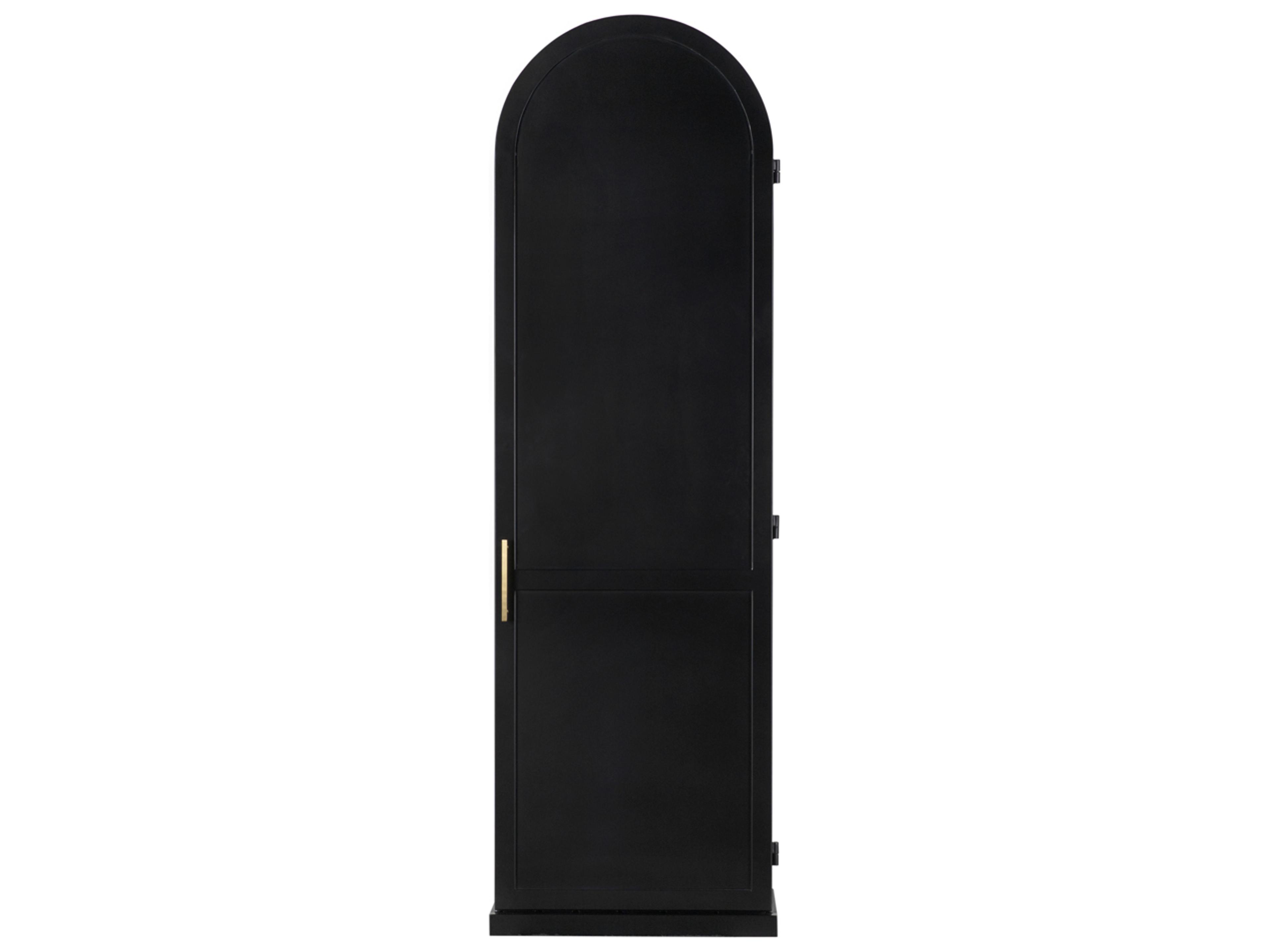 New Tyrol Matte Black Display Cabinet