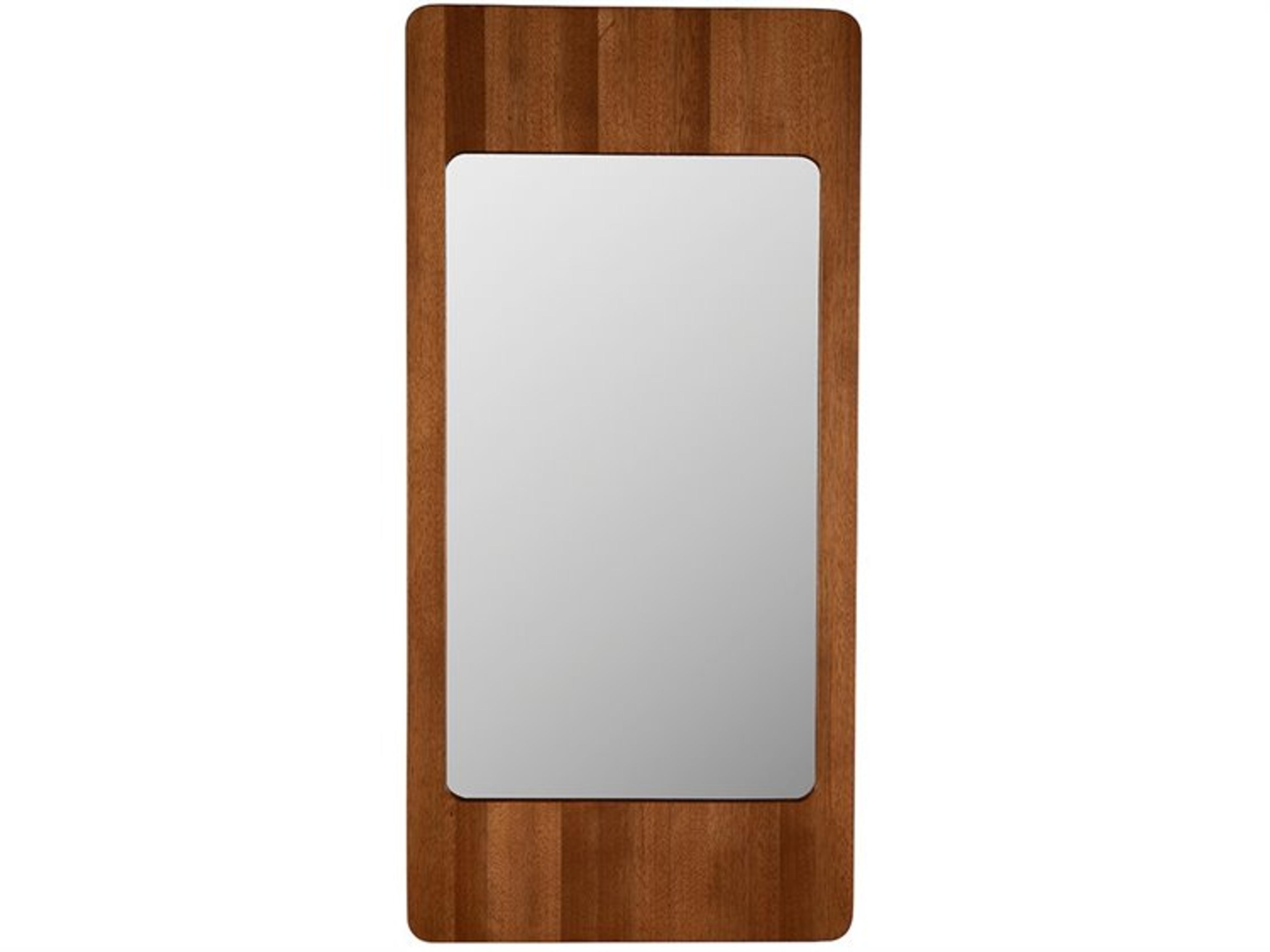 Franklin C Dark Walnut Wall Mirror Rectangular