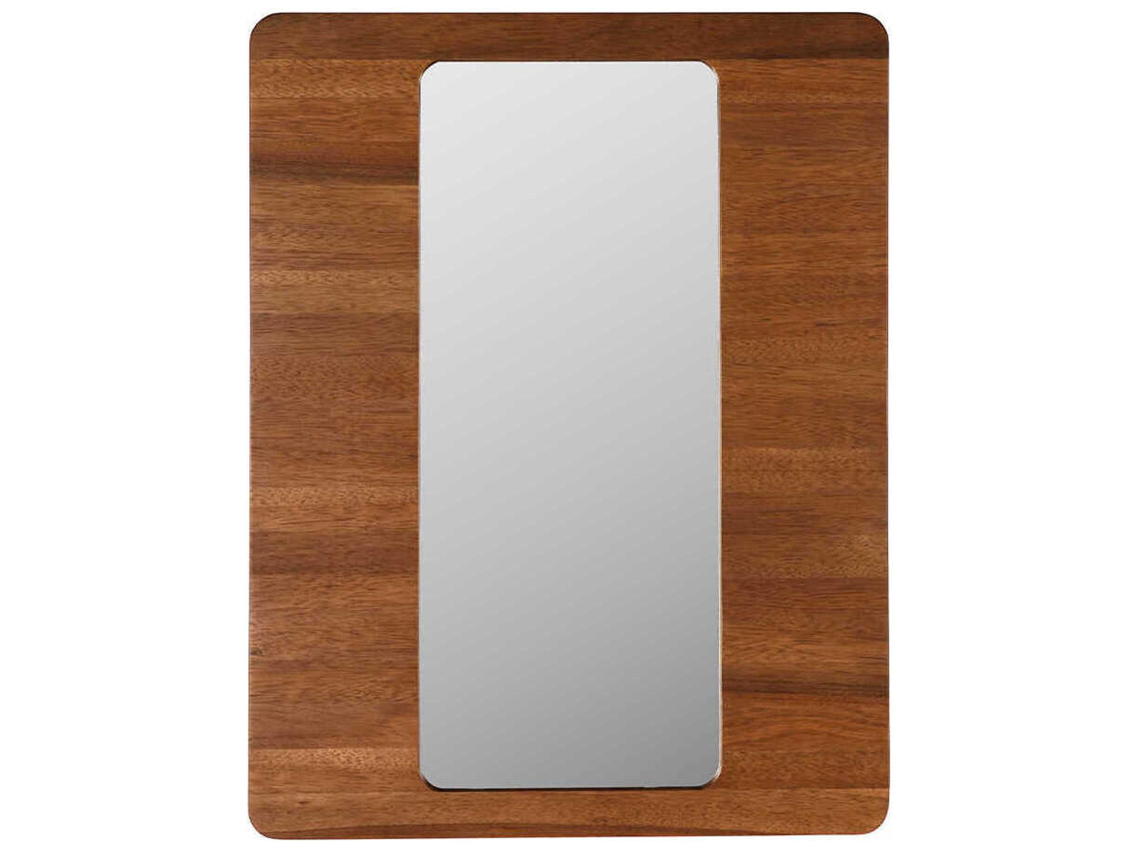 Franklin A Dark Walnut Wall Mirror Rectangular
