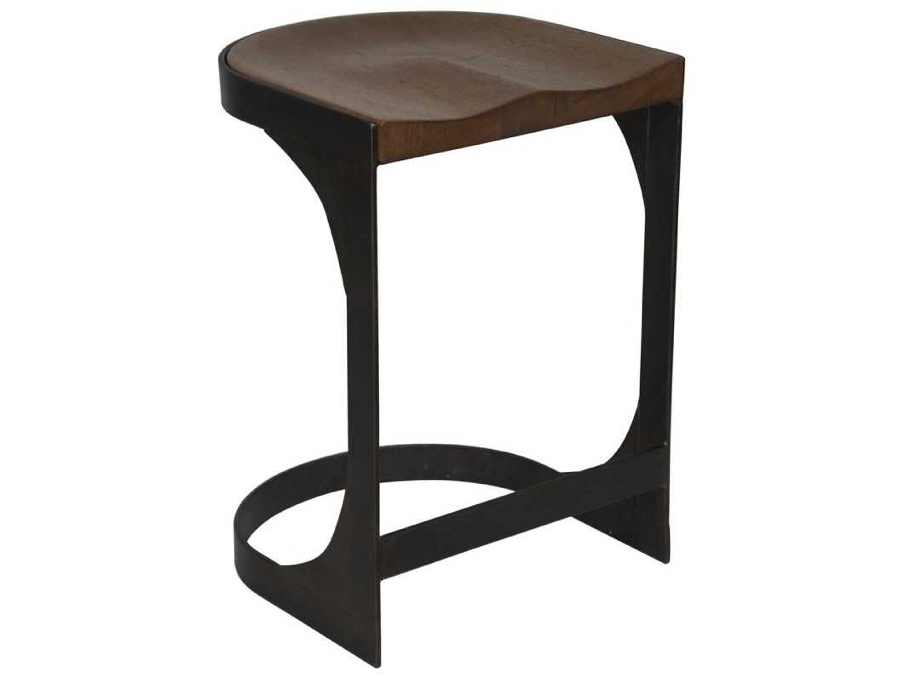 Walnut Wood Dark Counter Stool