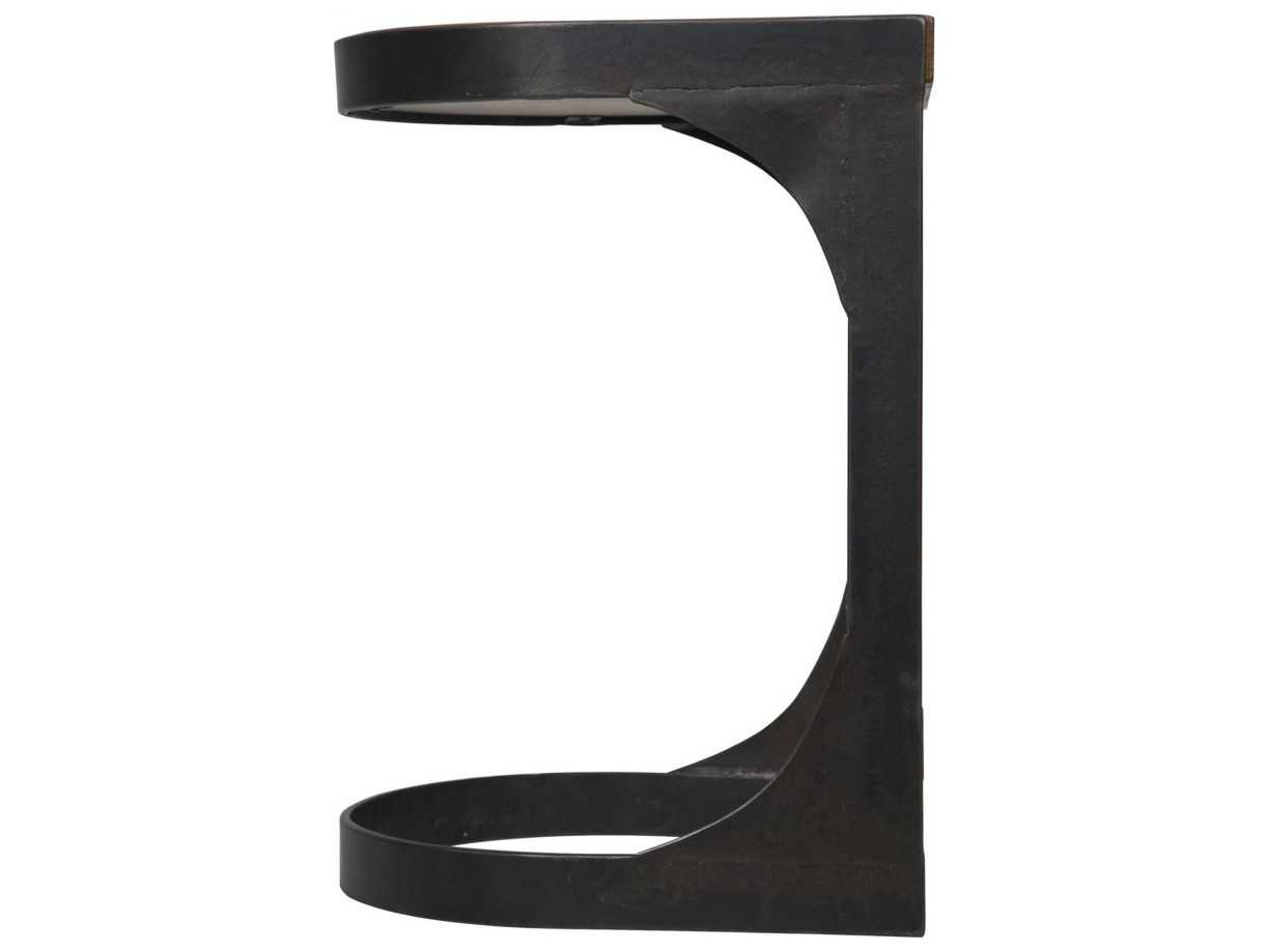 Noir Walnut Wood Dark Counter Stool