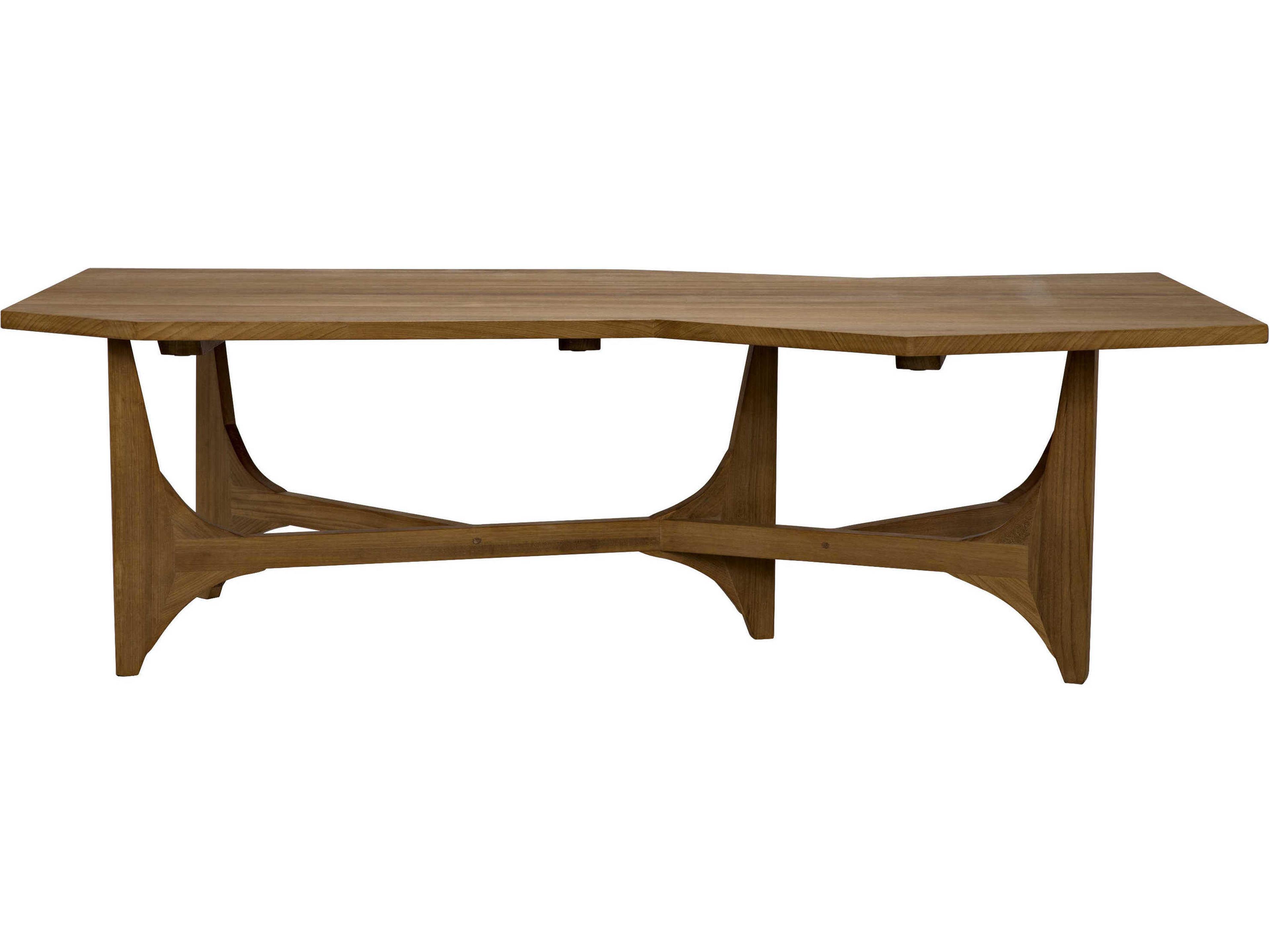 Noir Wood Gold Teak Coffee Table