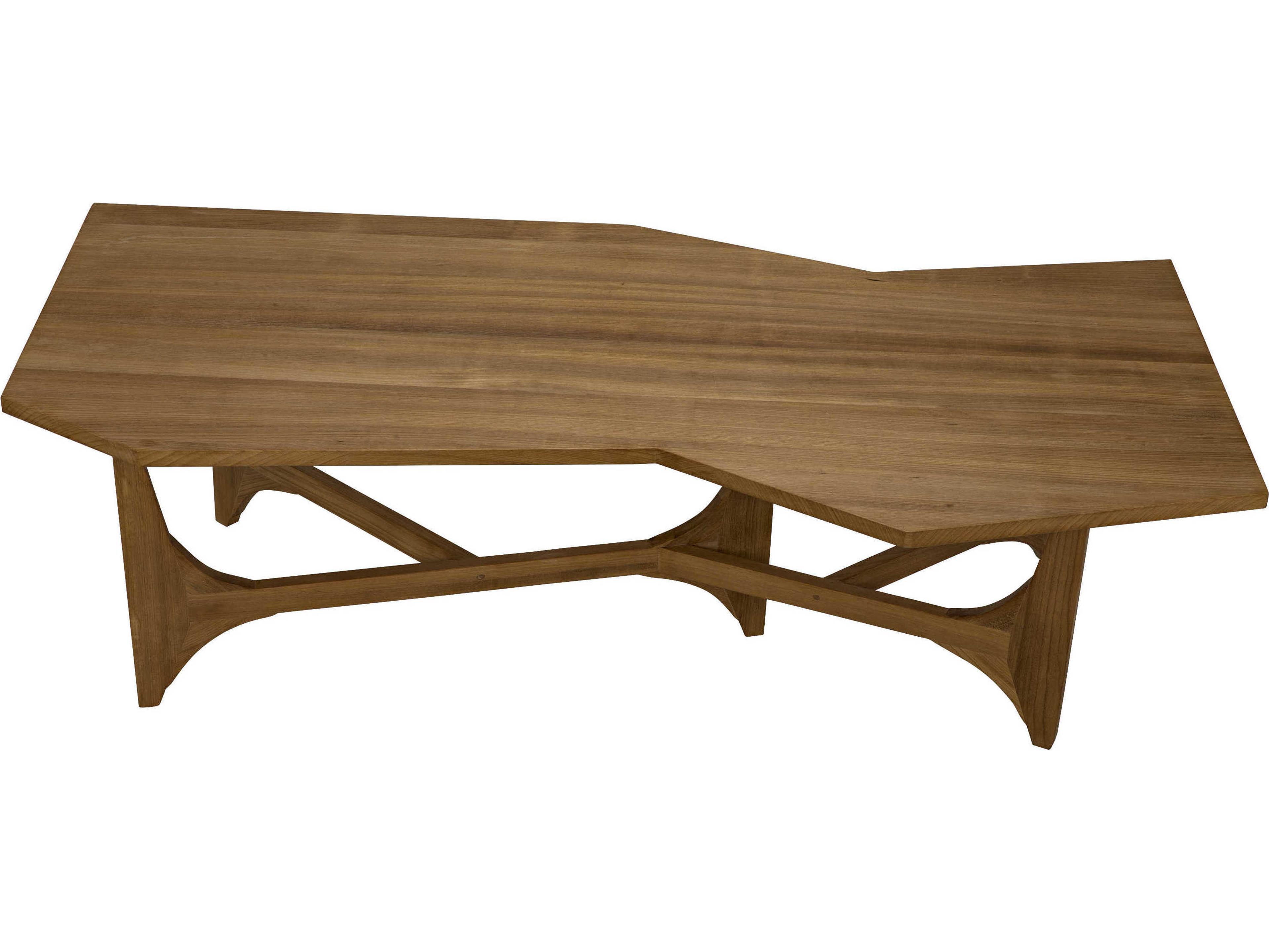 Noir Wood Gold Teak Coffee Table