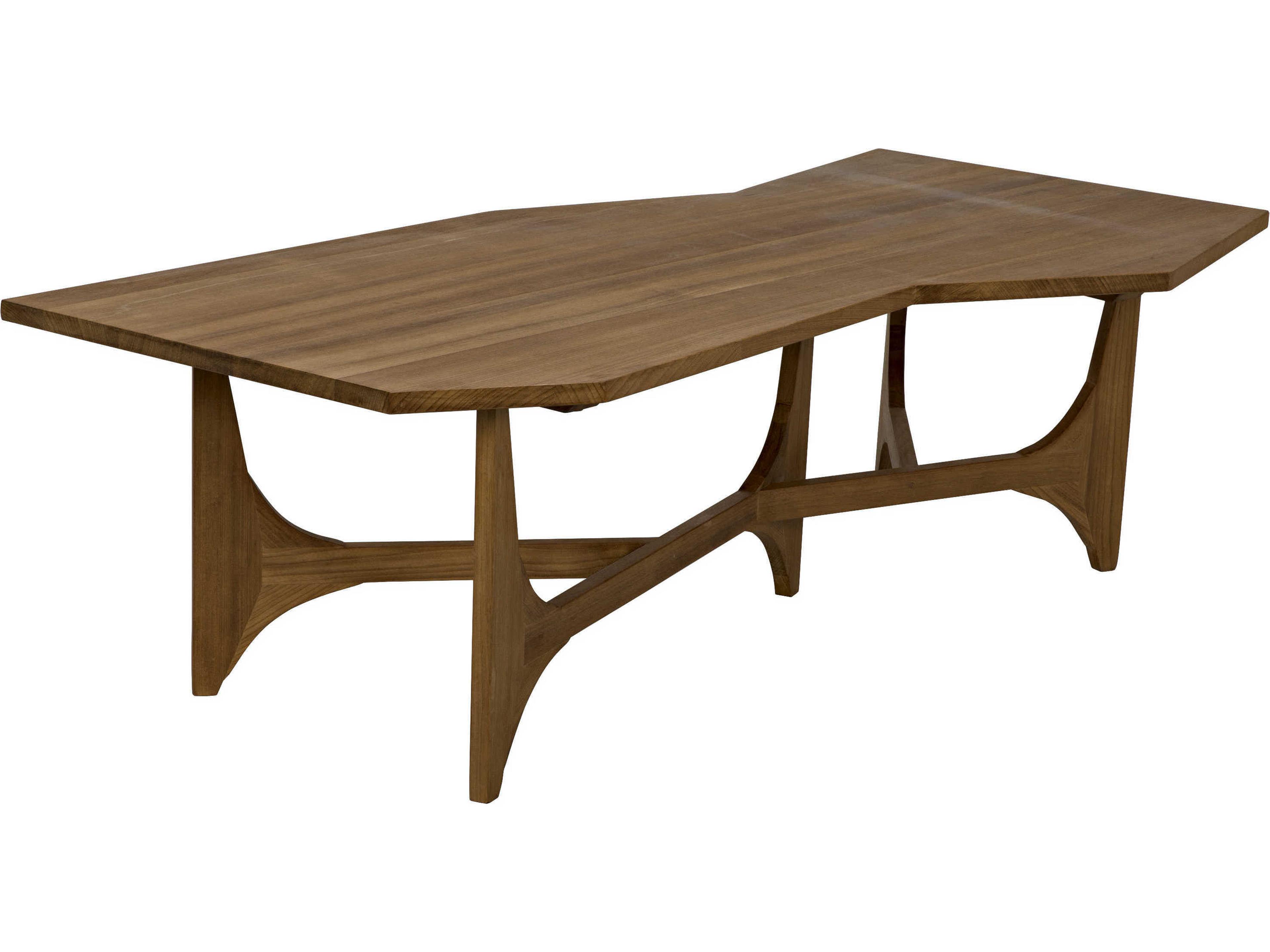 Noir Wood Gold Teak Coffee Table