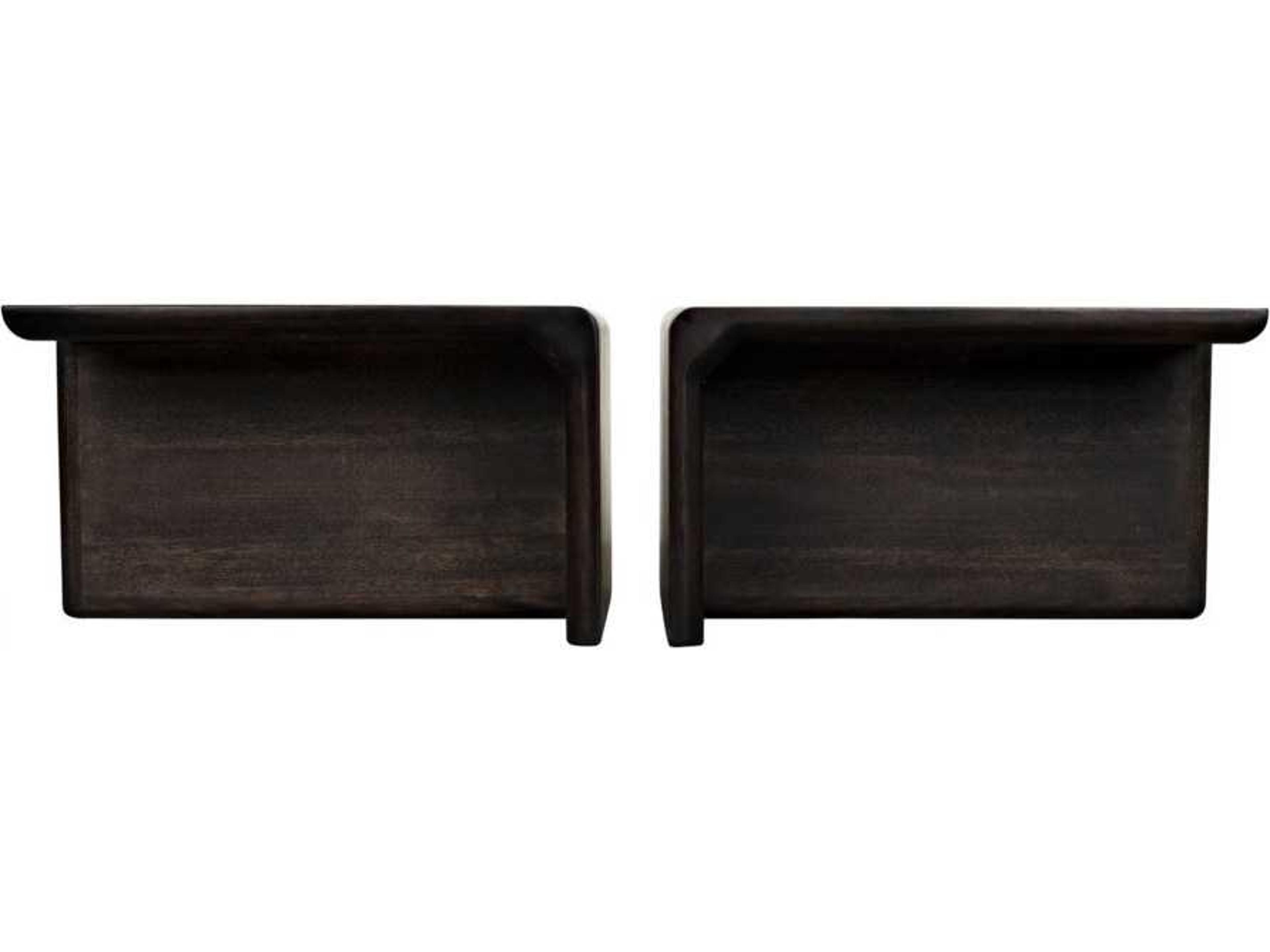 Noir Rectangular Wood Ebony Walnut Coffee Table