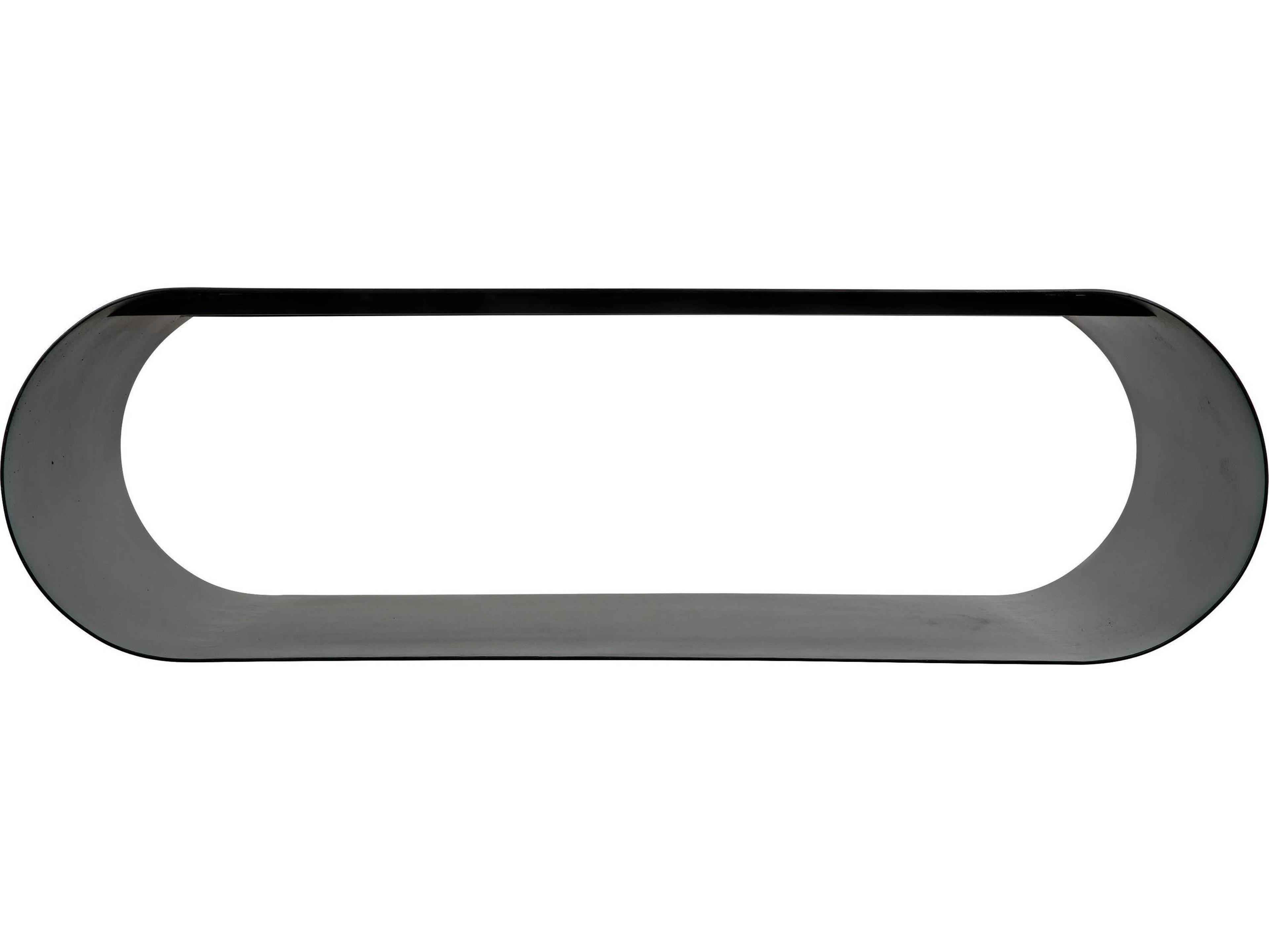 Noir Rectangular Black Metal Coffee Table