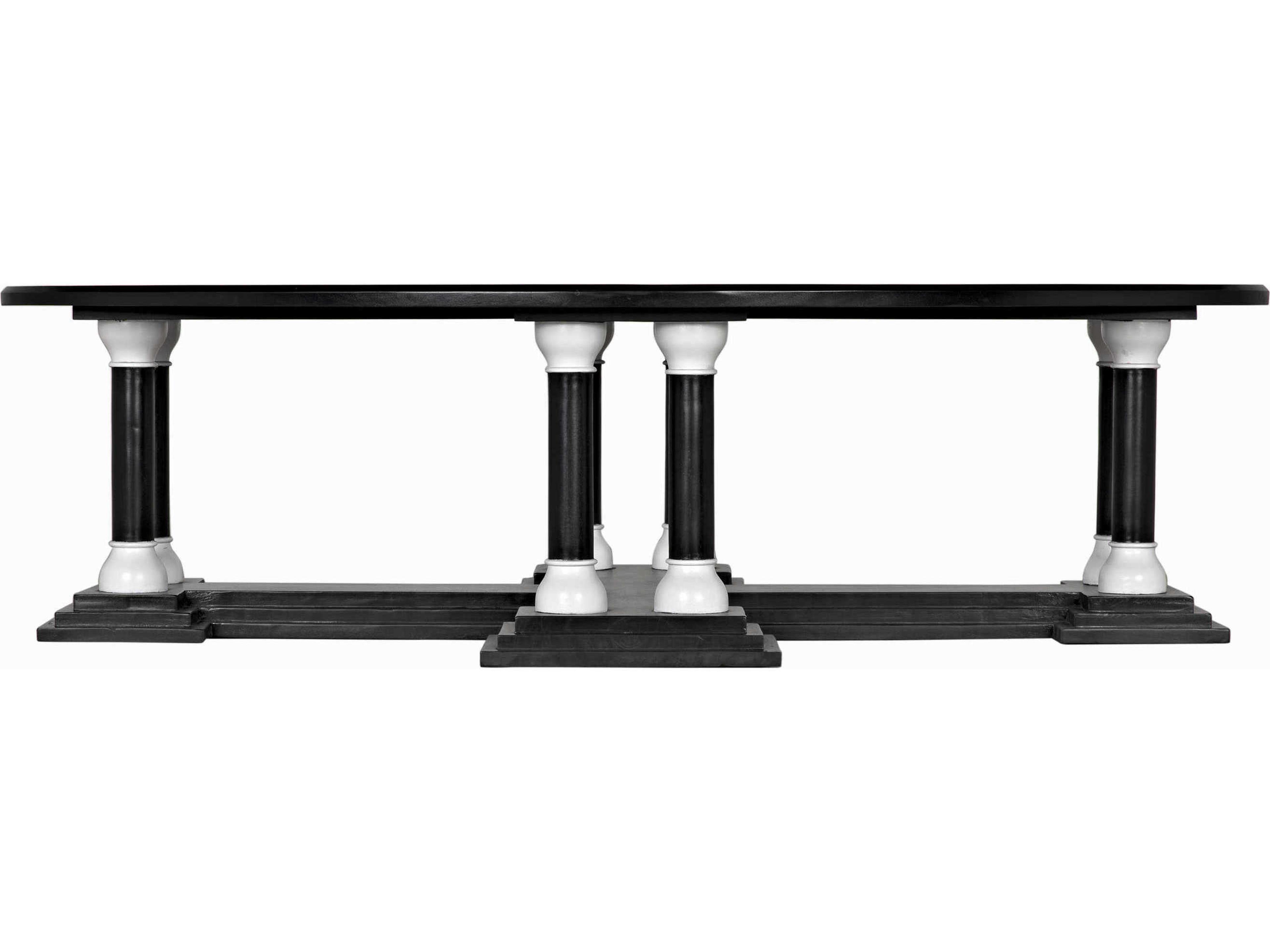 Noir Oval Wood Coffee Table