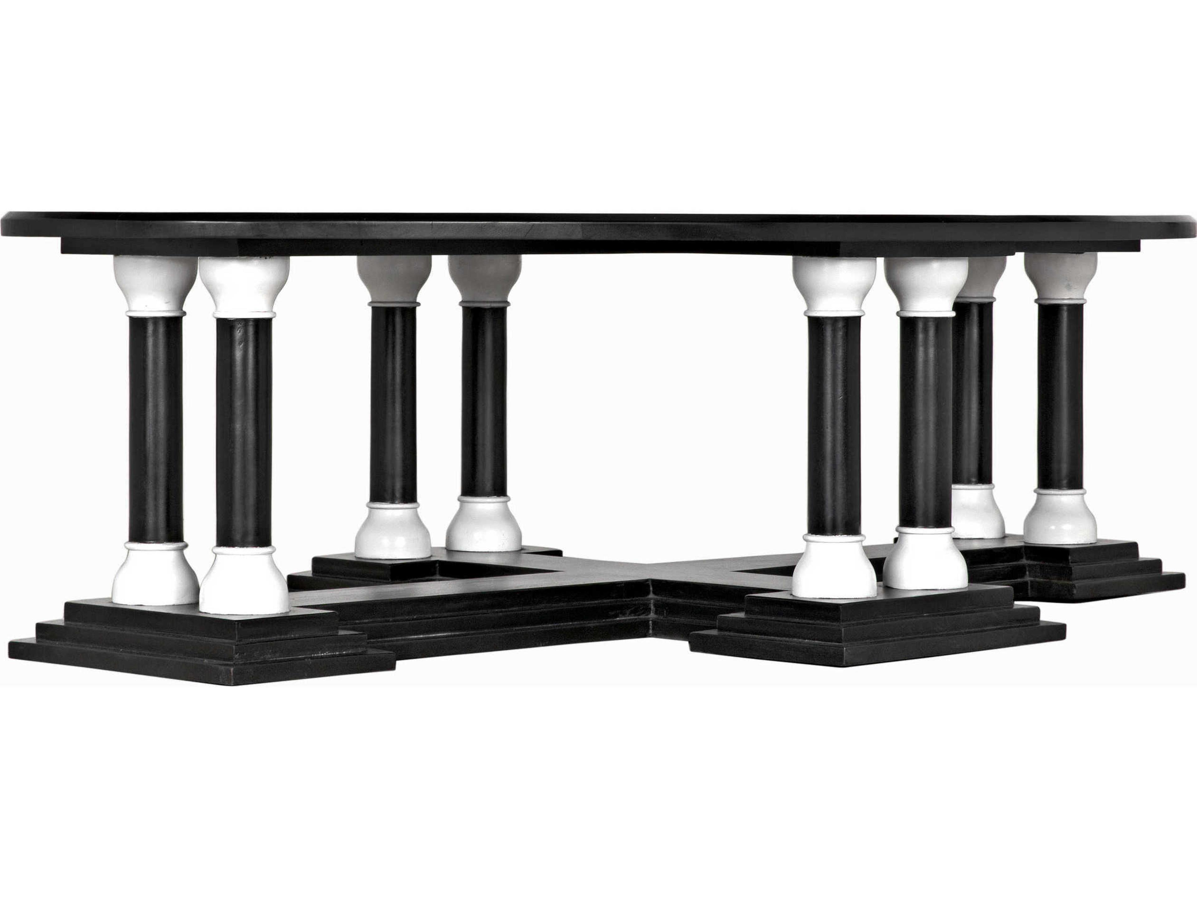 Noir Oval Wood Coffee Table