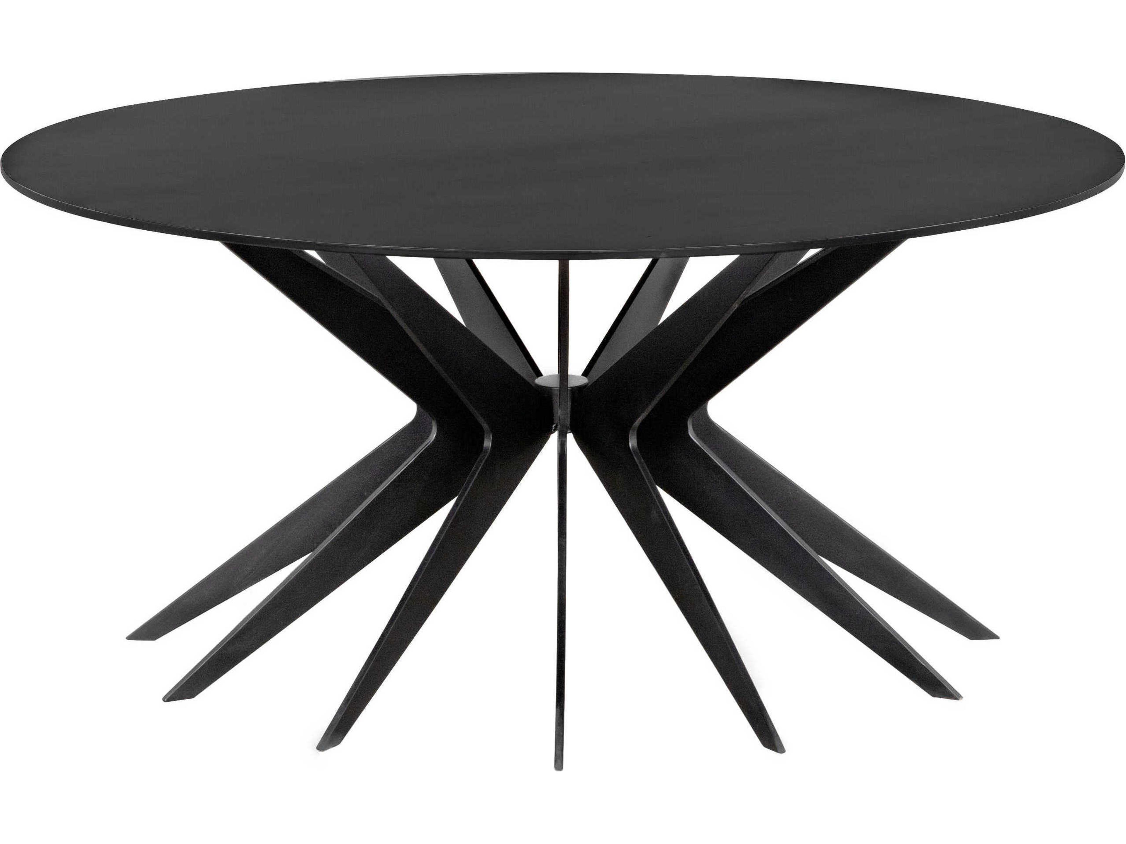 Noir Round Steel Coffee Table
