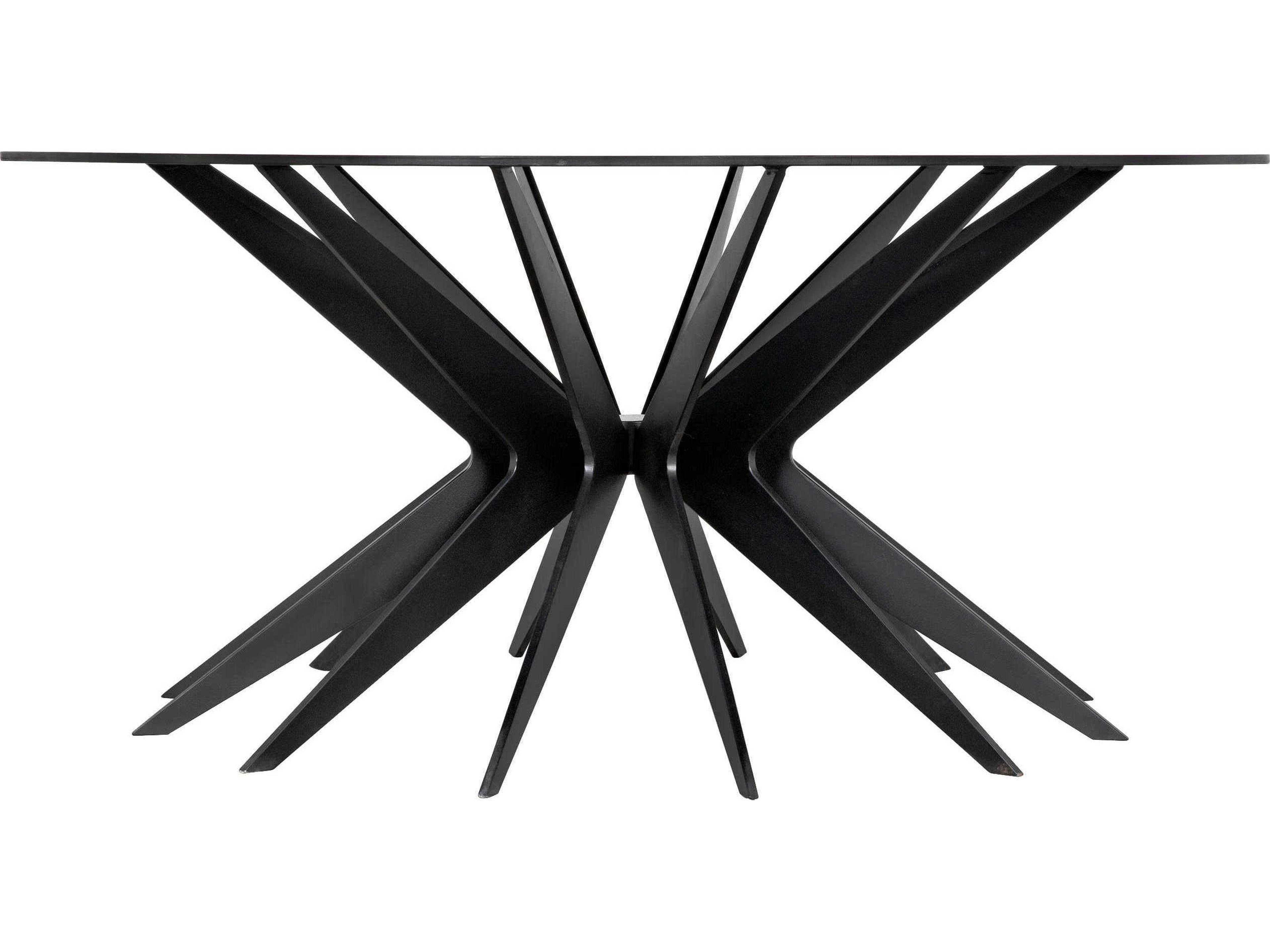 Noir Round Steel Coffee Table