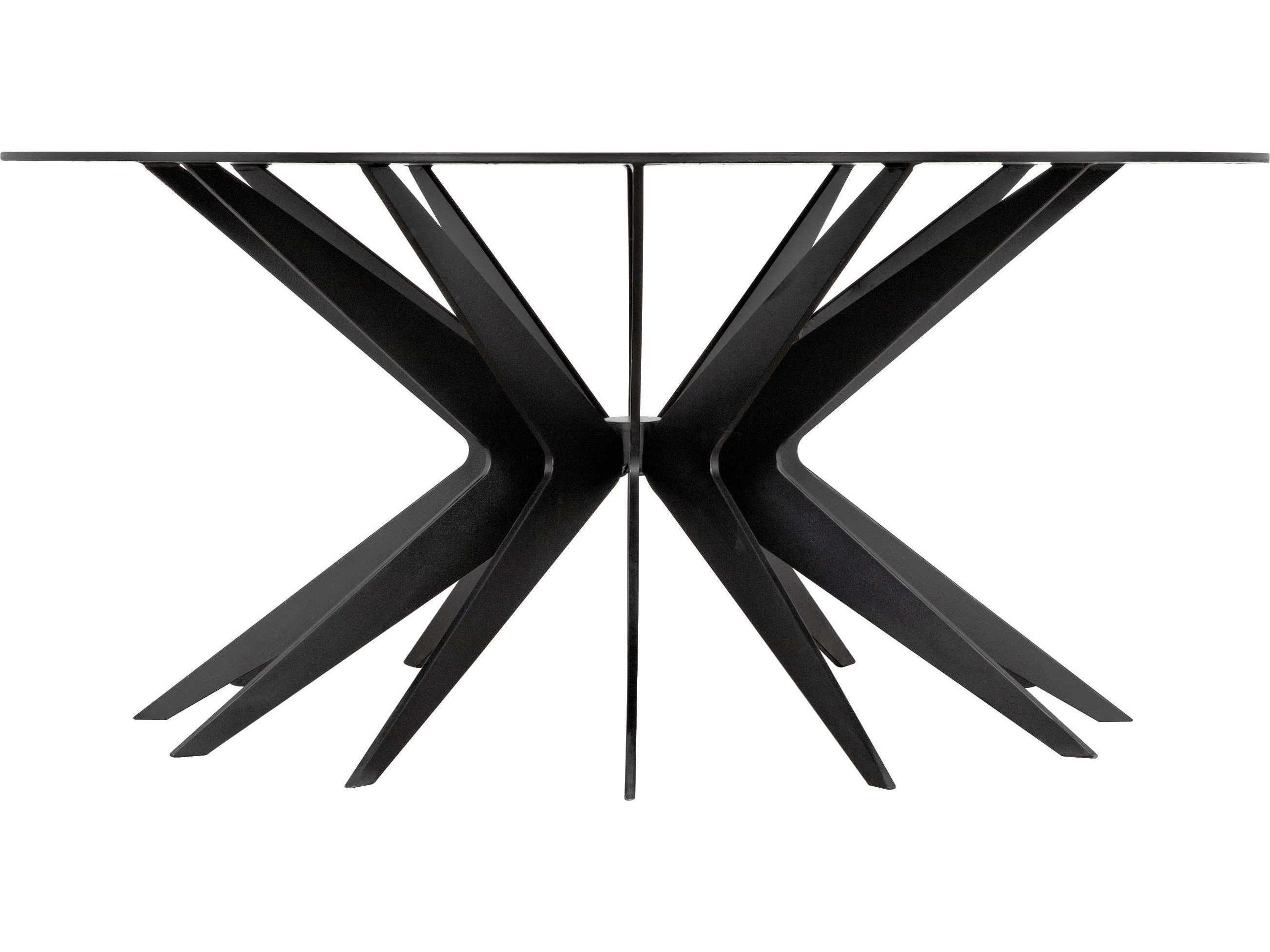 Noir Round Steel Coffee Table