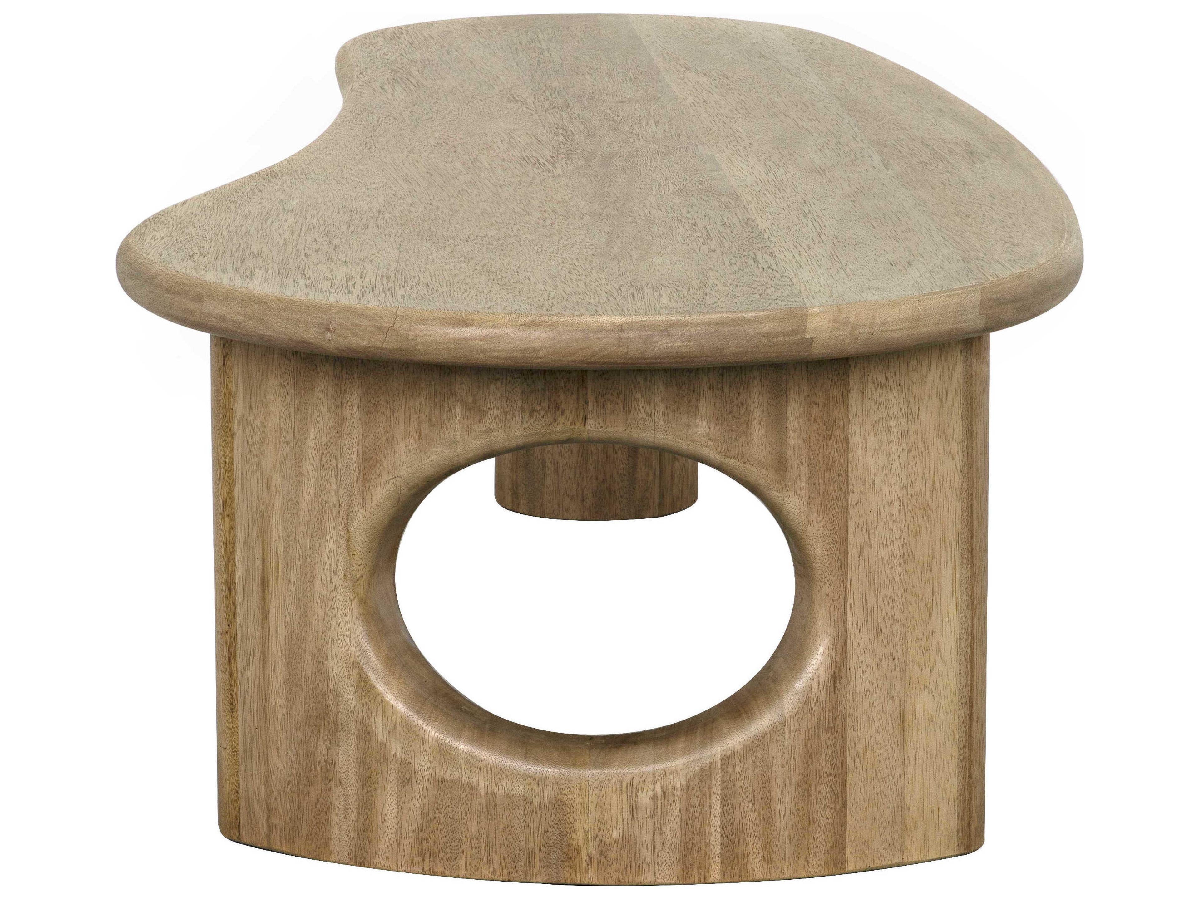 Noir Wood Washed Walnut Coffee Table