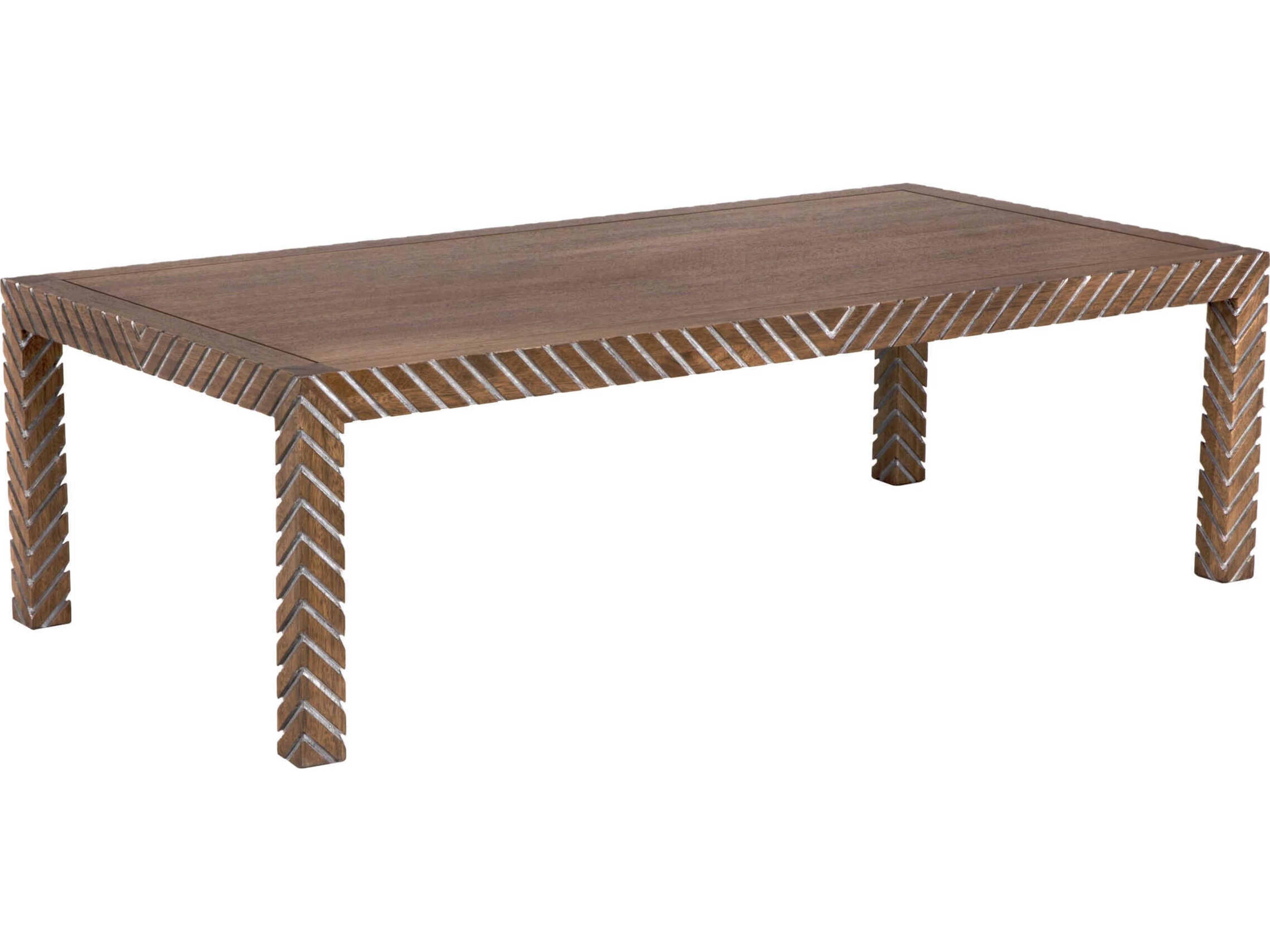 Noir Ryder Rectangular Wood Dark Walnut Coffee Table