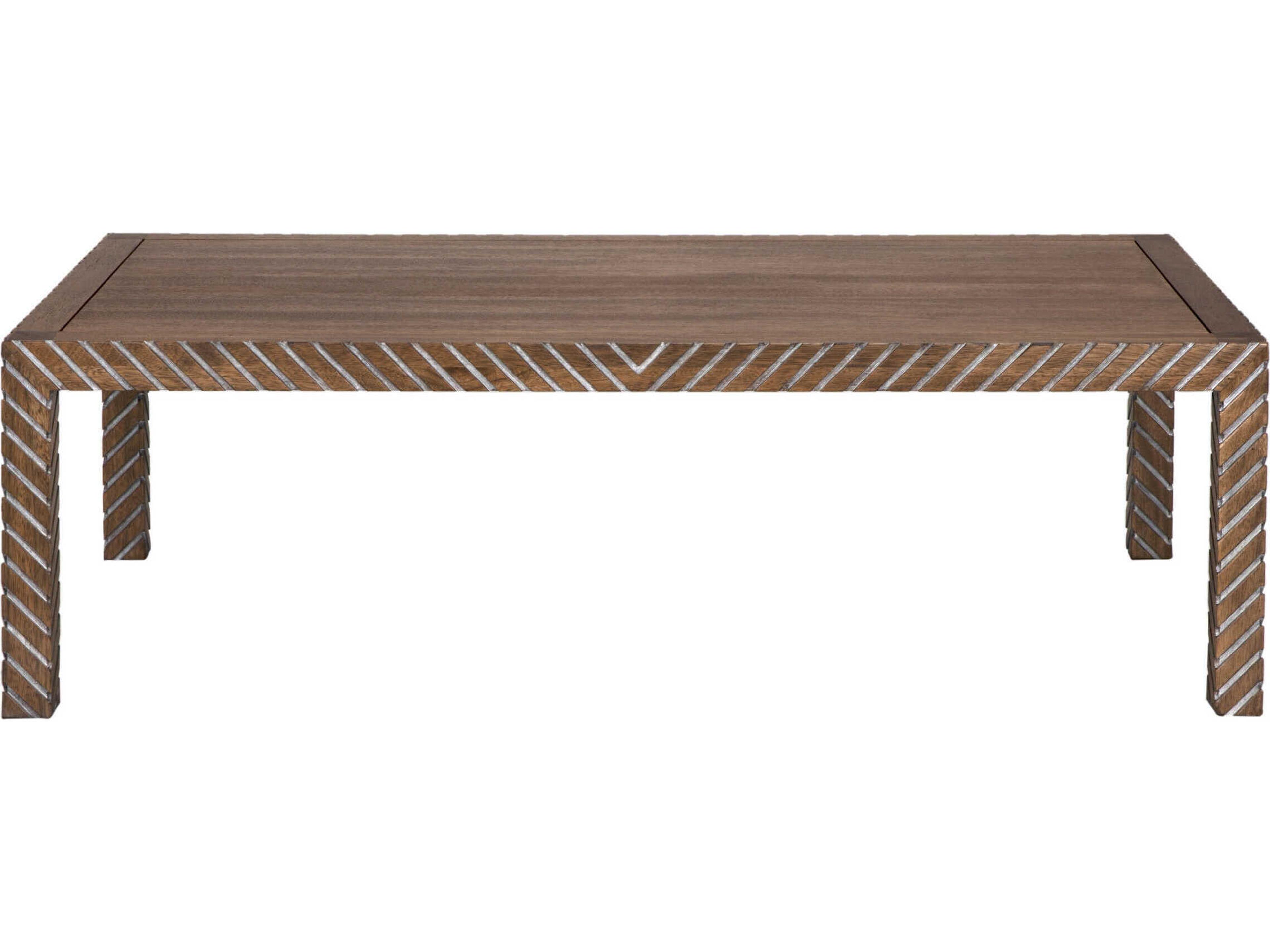 Noir Ryder Rectangular Wood Dark Walnut Coffee Table