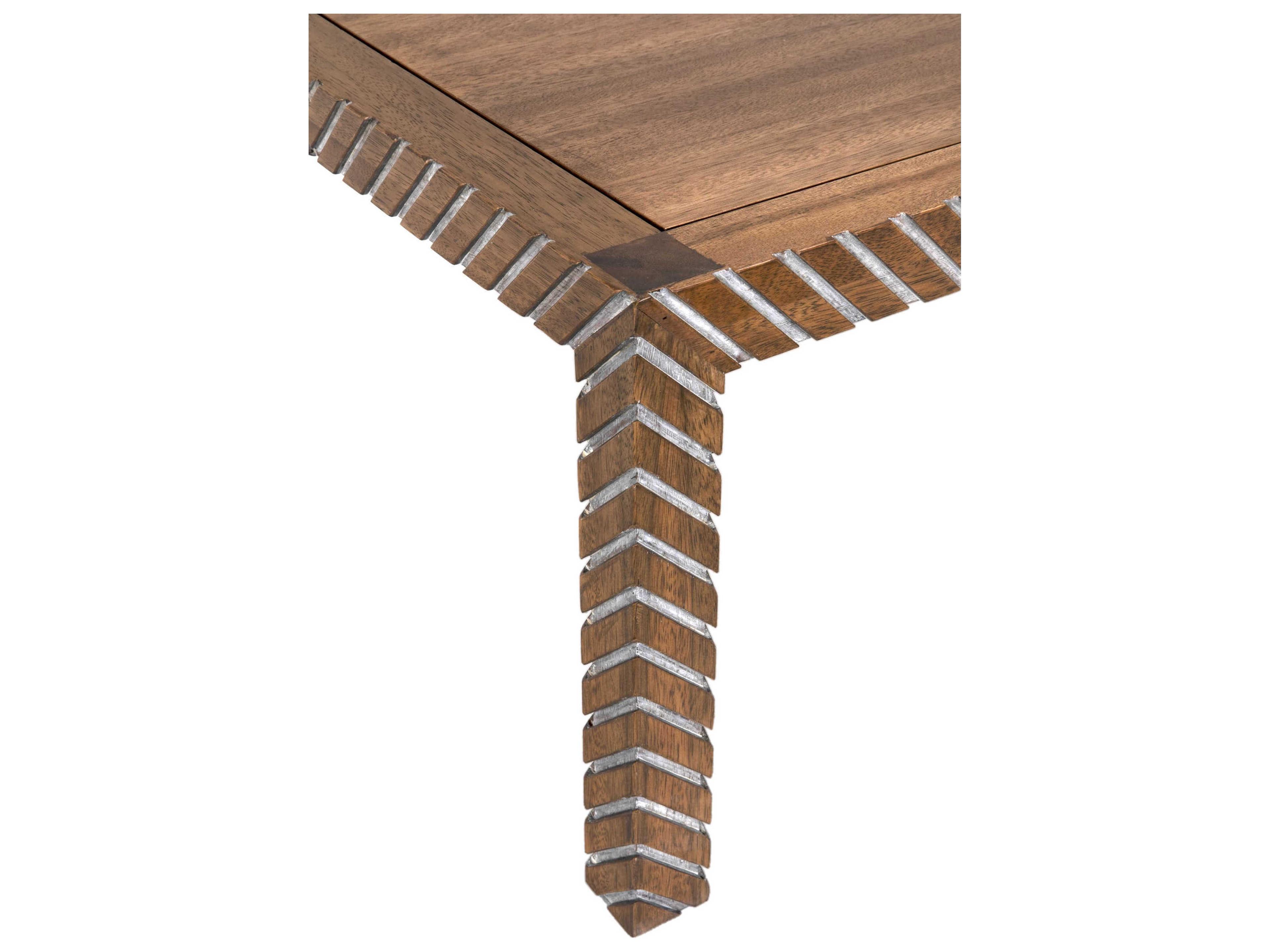 Noir Ryder Rectangular Wood Dark Walnut Coffee Table