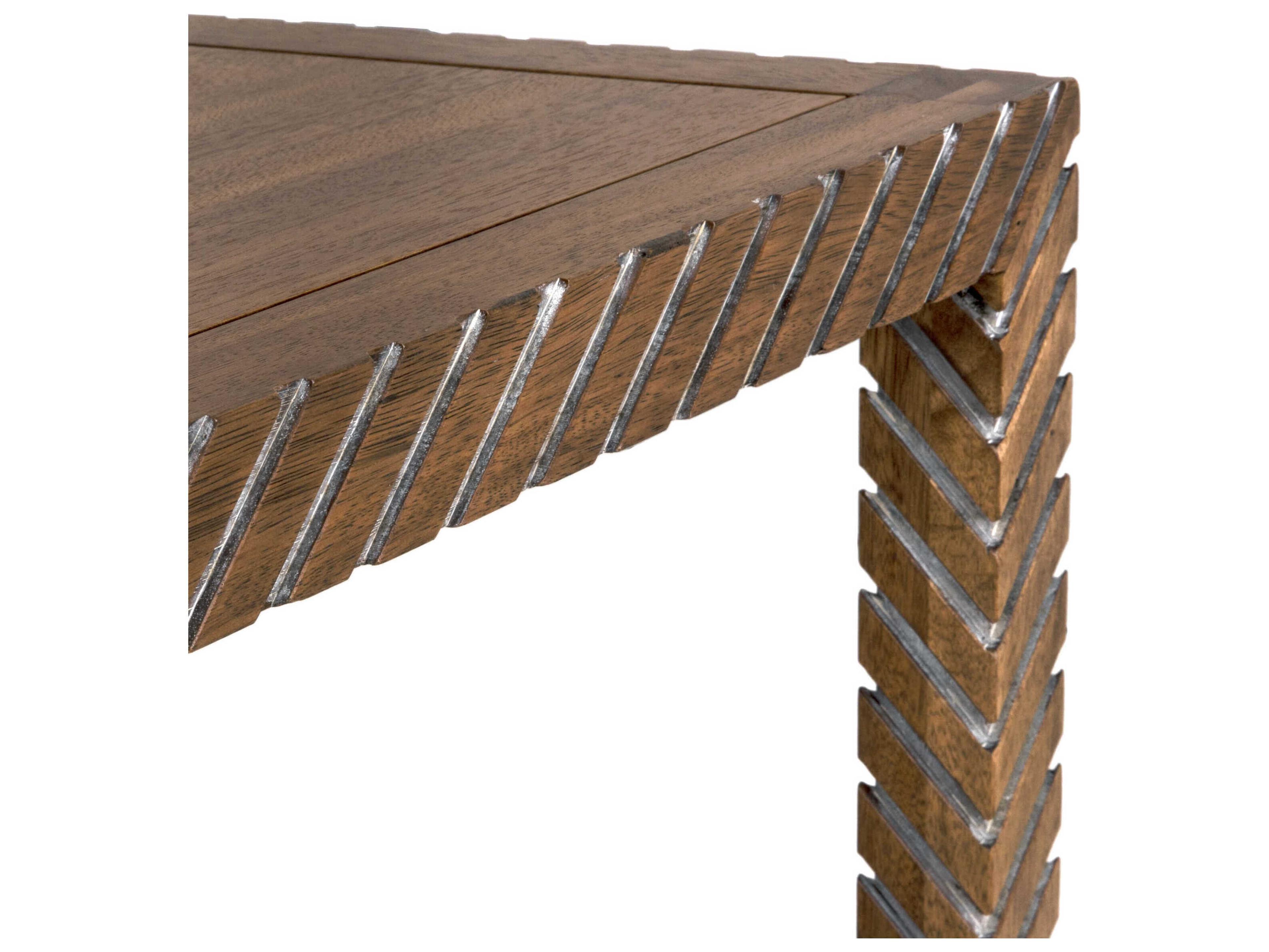 Noir Ryder Rectangular Wood Dark Walnut Coffee Table