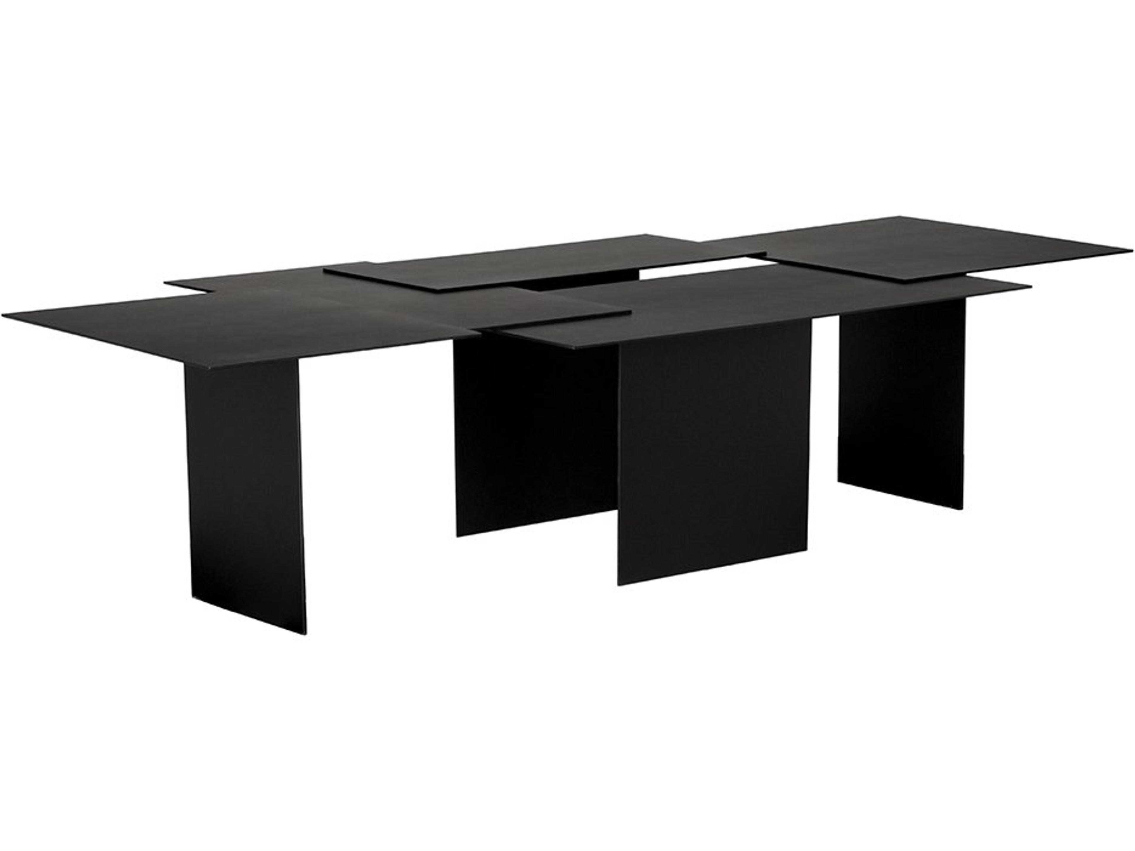 Delphi Rectangular Matte Black Coffee Table