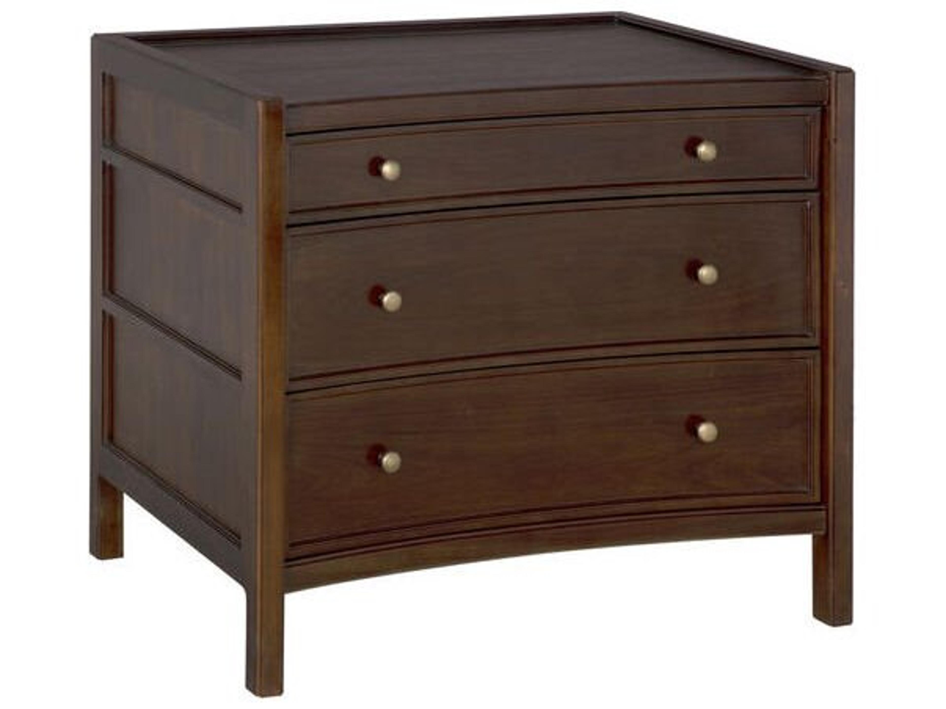 Rectangular Wood Hand Rubbed Brown End Table