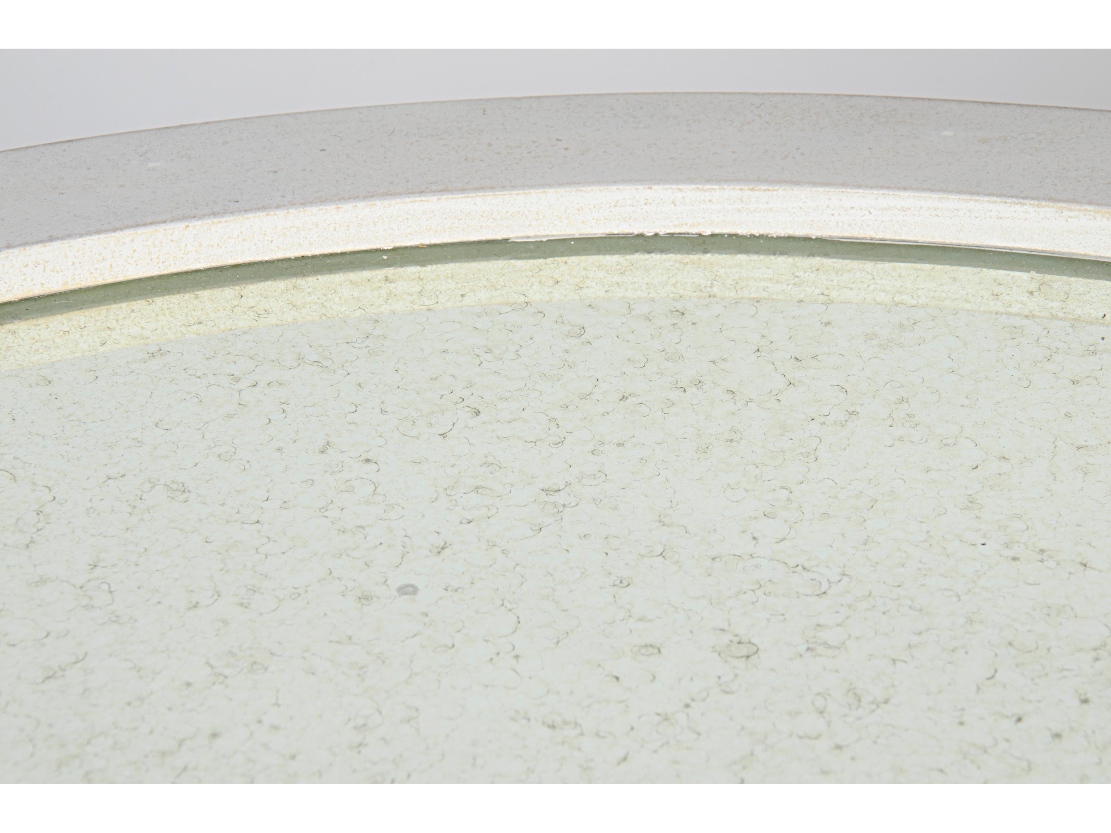 Noir Living Room Accents Round White Wash End Table