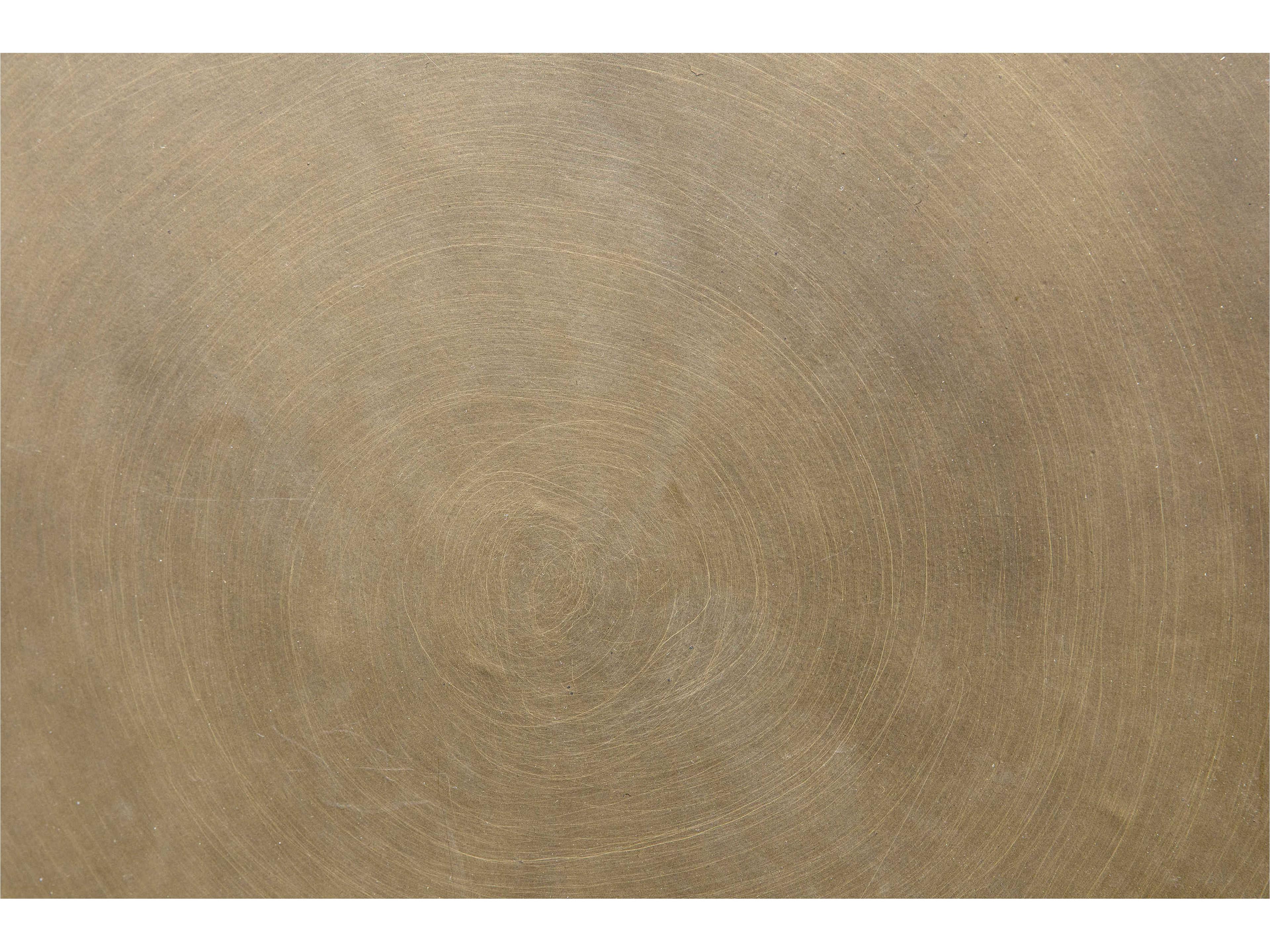 Noir Round Metal End Table