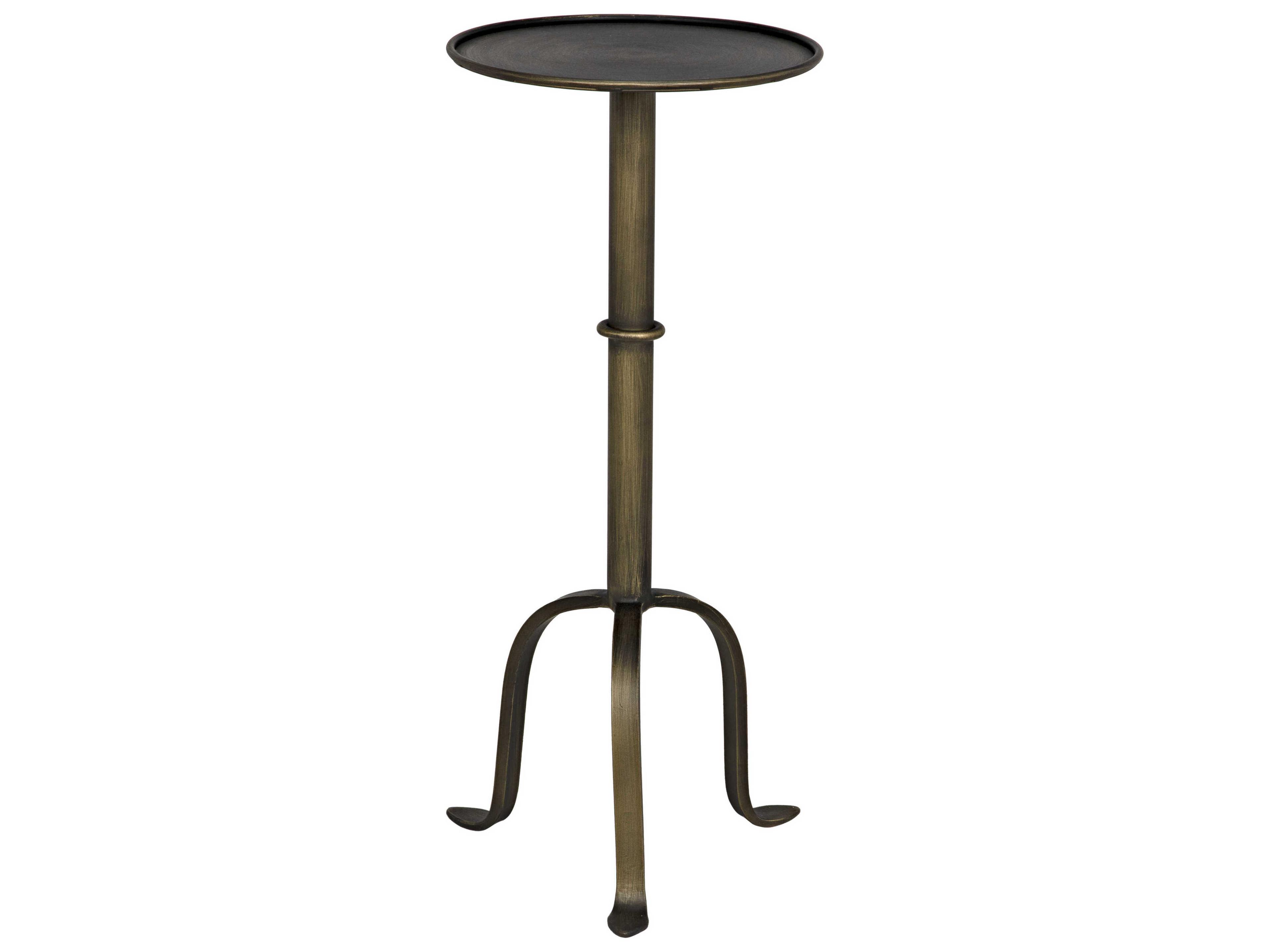 Round Metal End Table