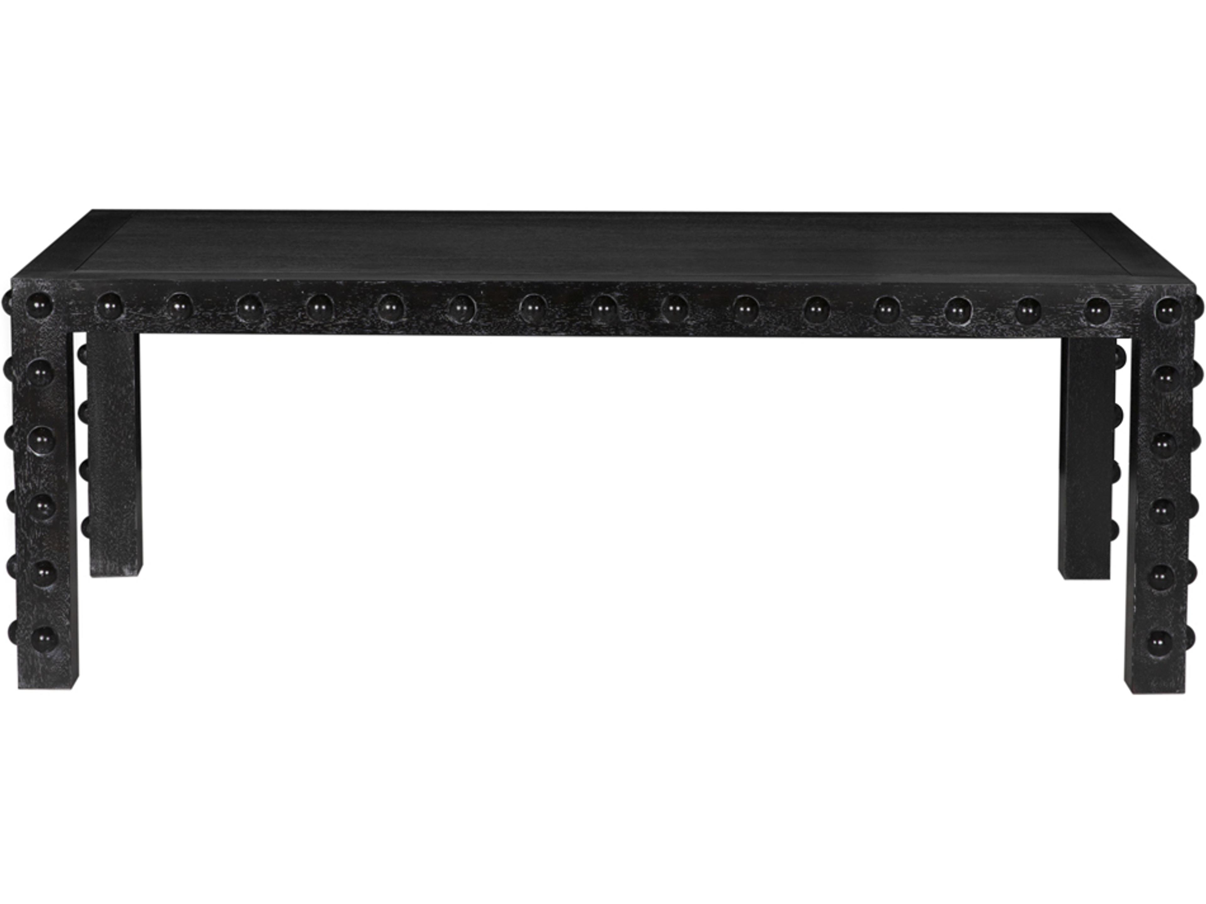 Noir Didier Rectangular Wood Dining Table