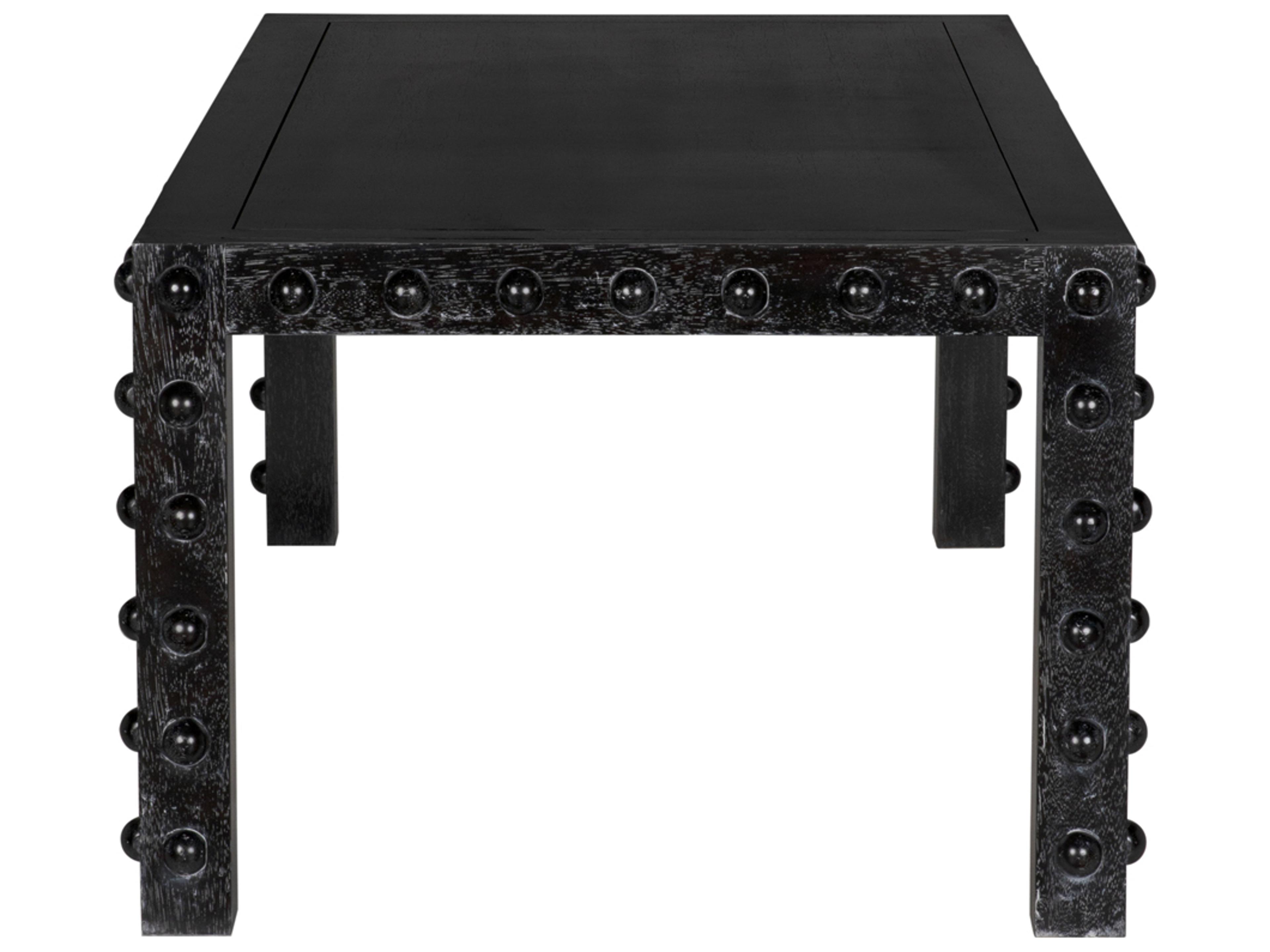 Noir Didier Rectangular Wood Dining Table