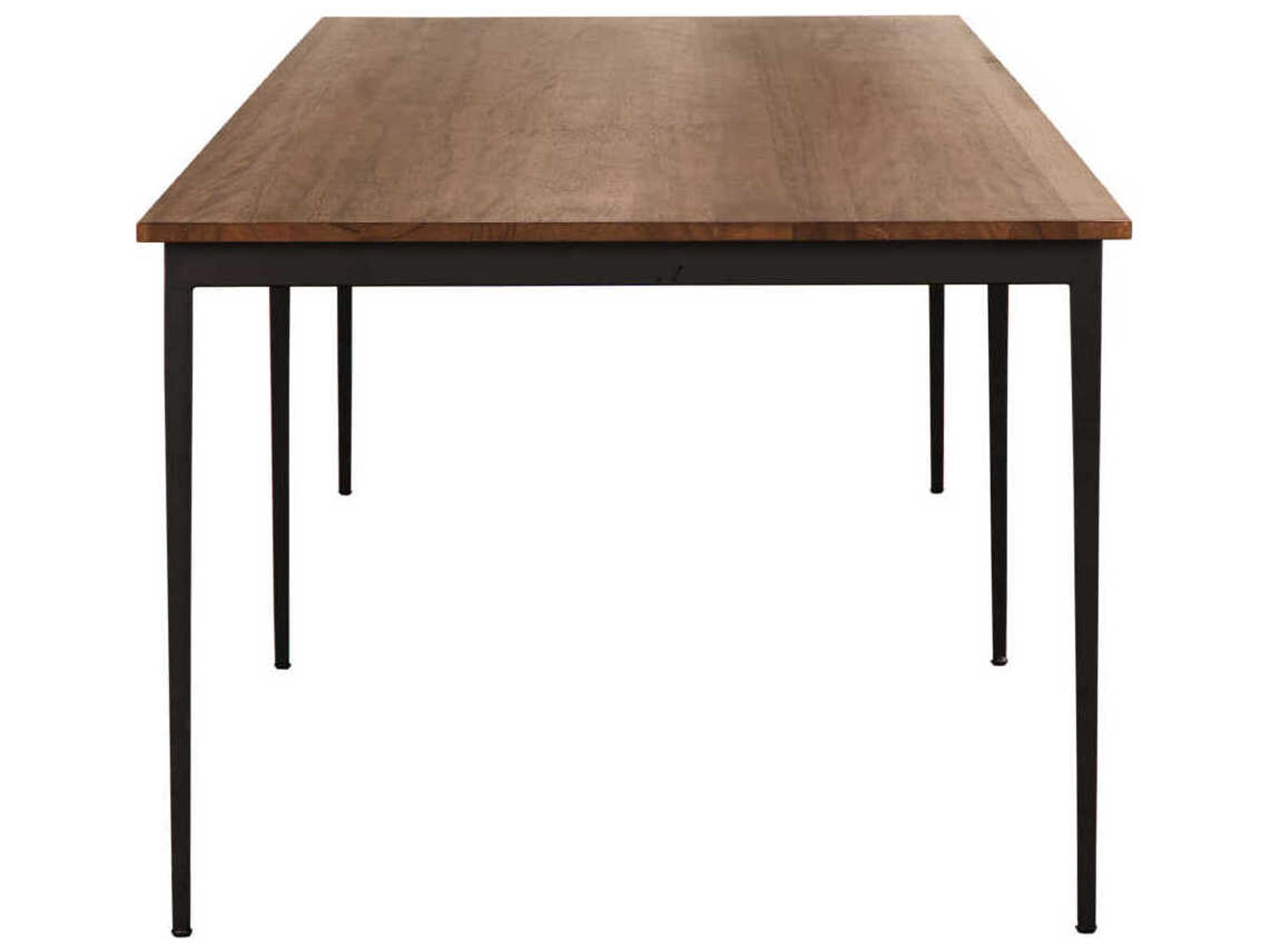 Noir Boylen Rectangular Wood Dark Walnut Dining Table