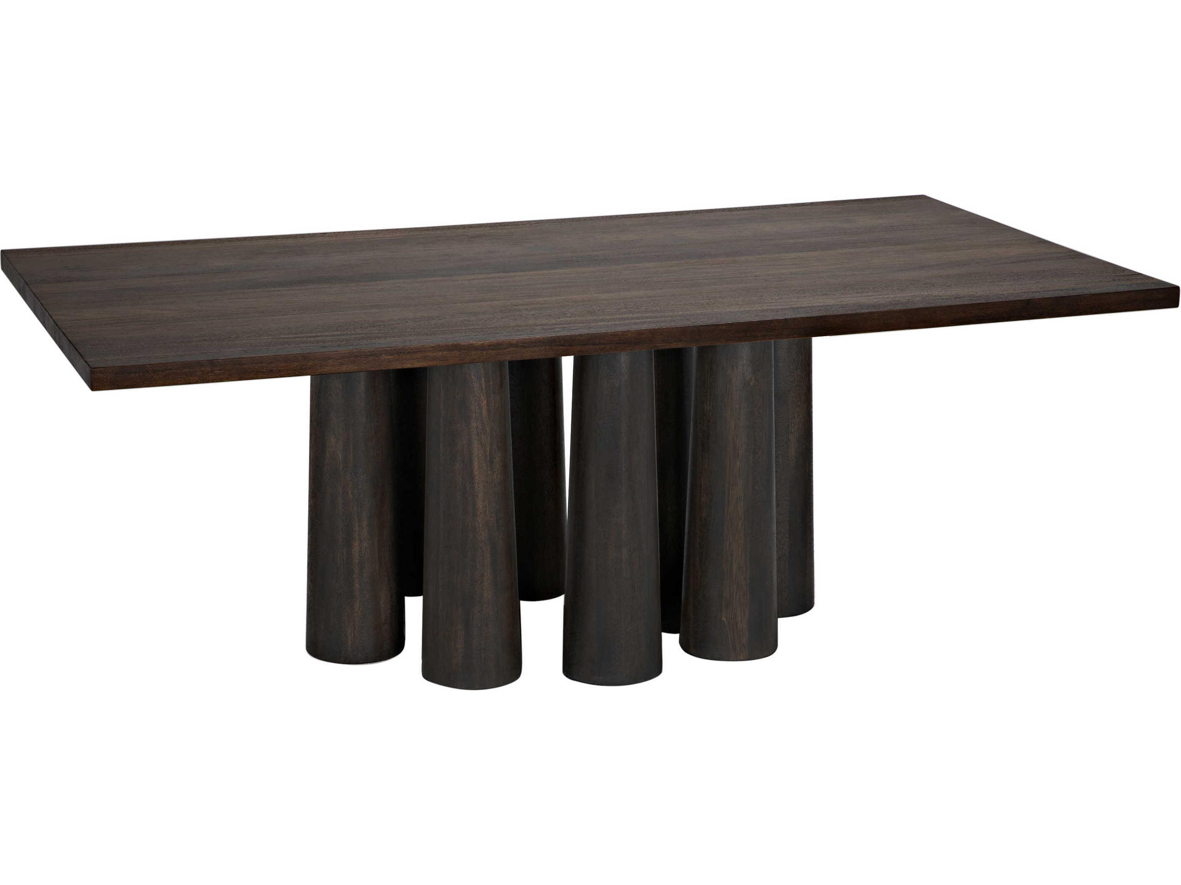 Noir Rectangular Wood Ebony Dining Table