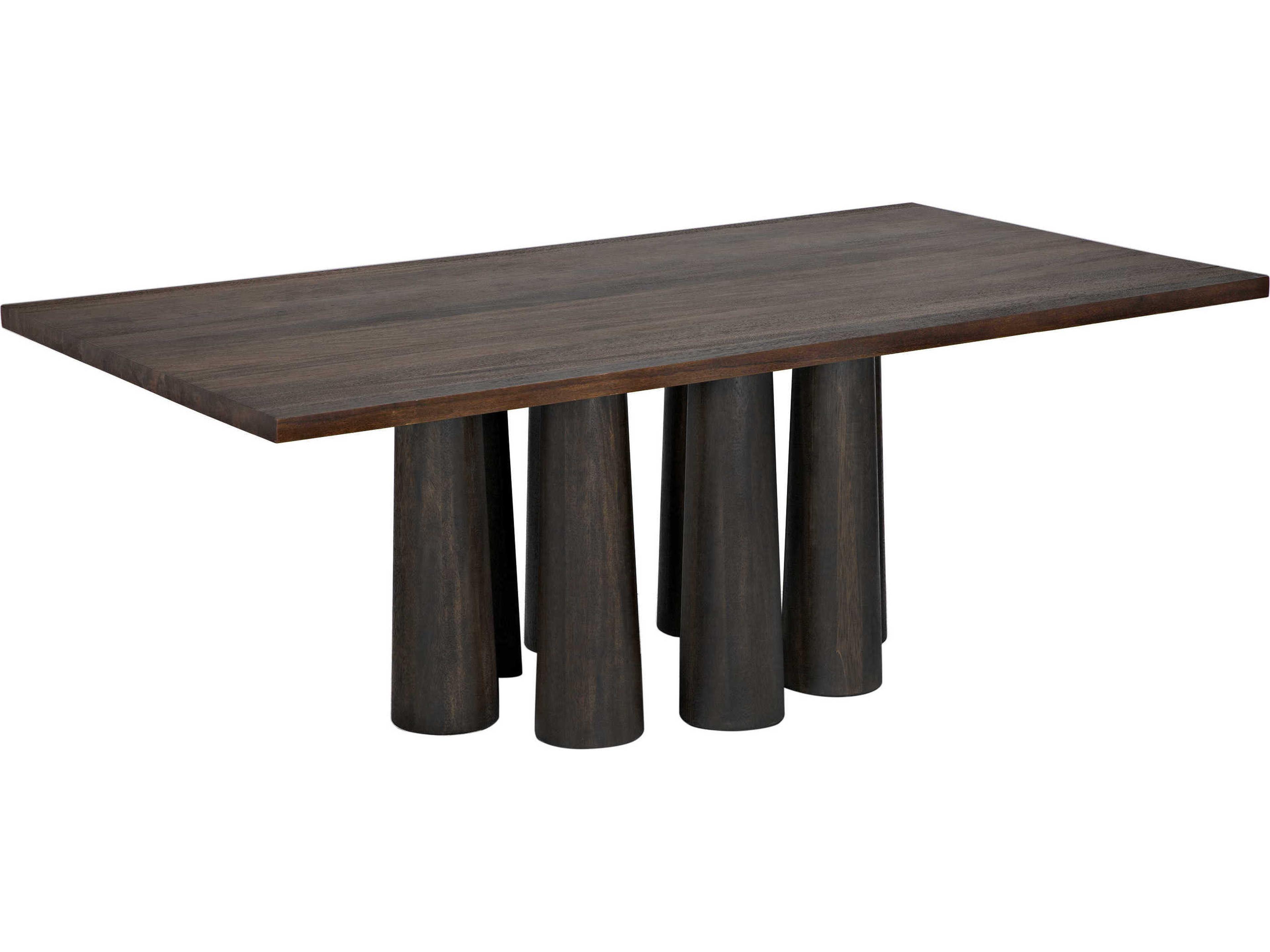 Noir Rectangular Wood Ebony Dining Table