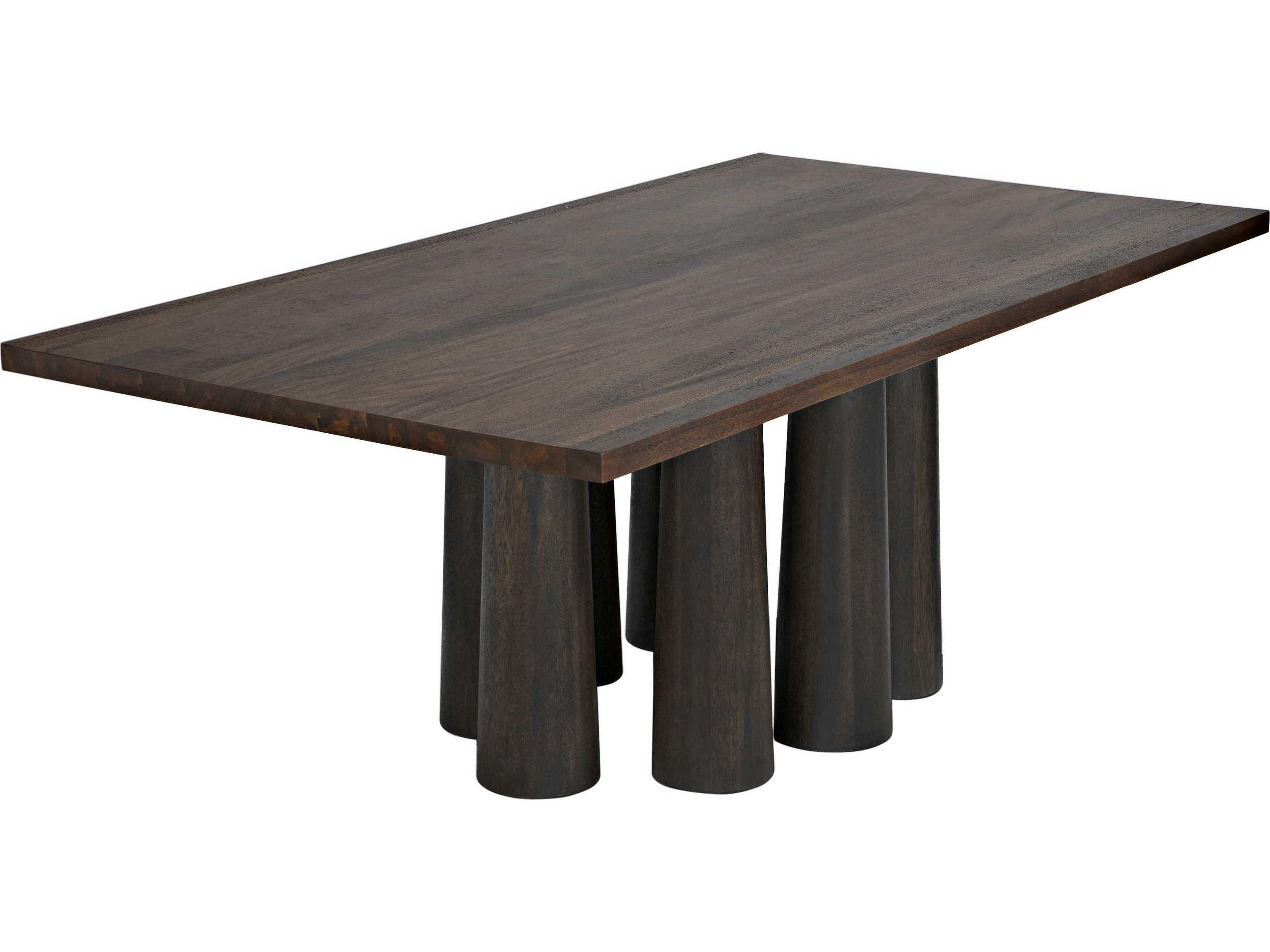 Noir Rectangular Wood Ebony Dining Table