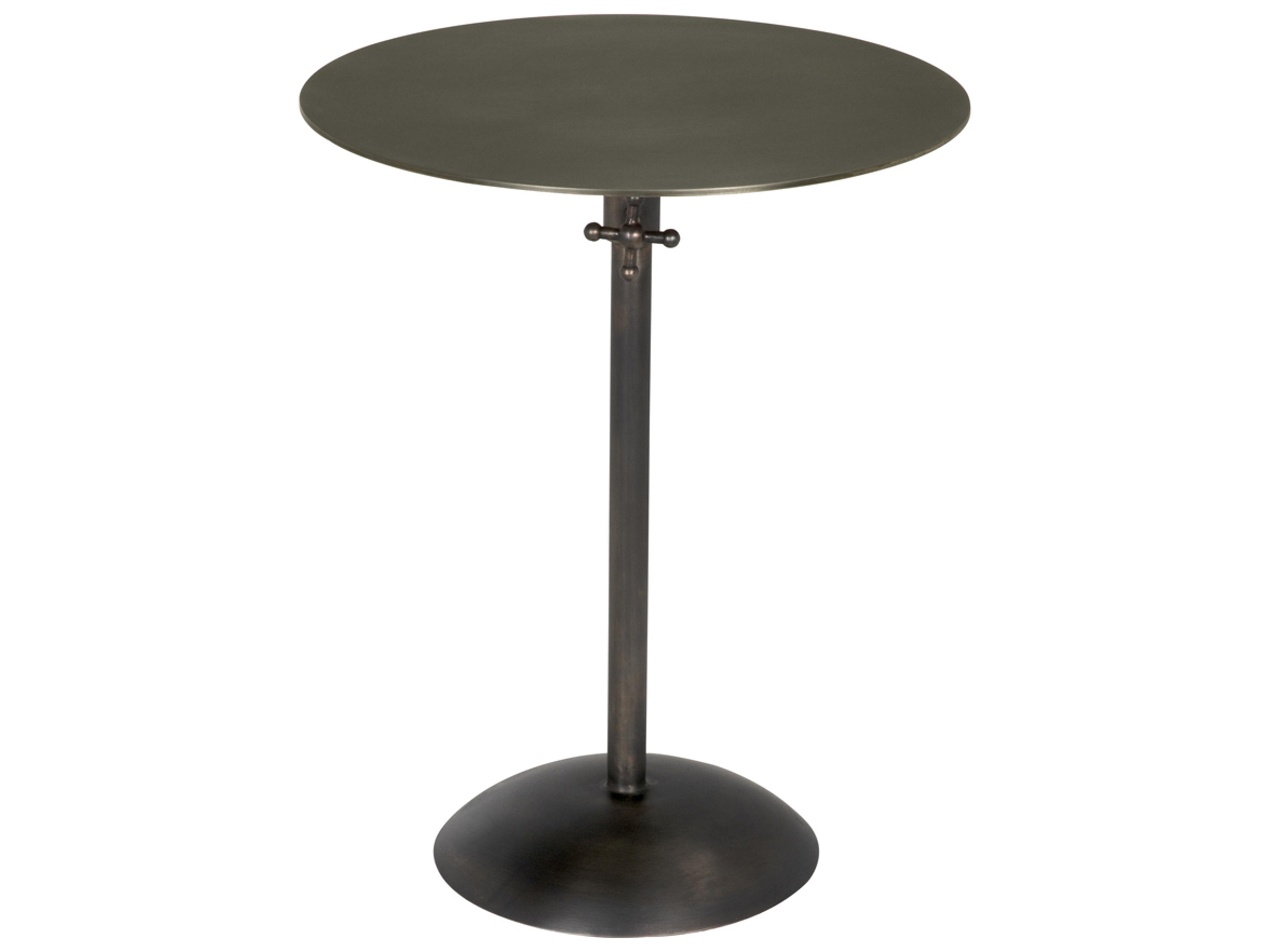 Felix Round Steel Gun Metal End Table