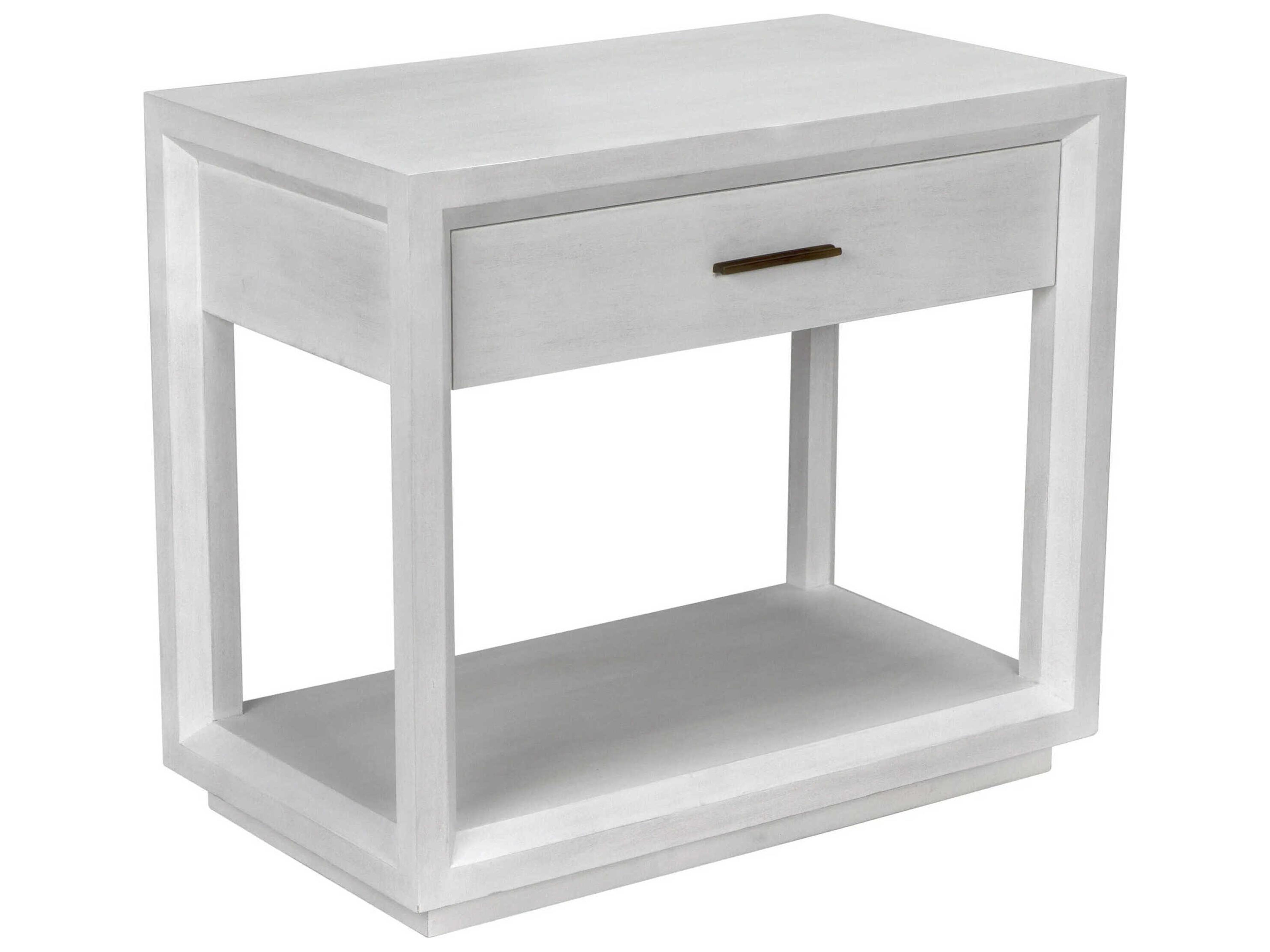 Antony Rectangular Wood White Wash End Table