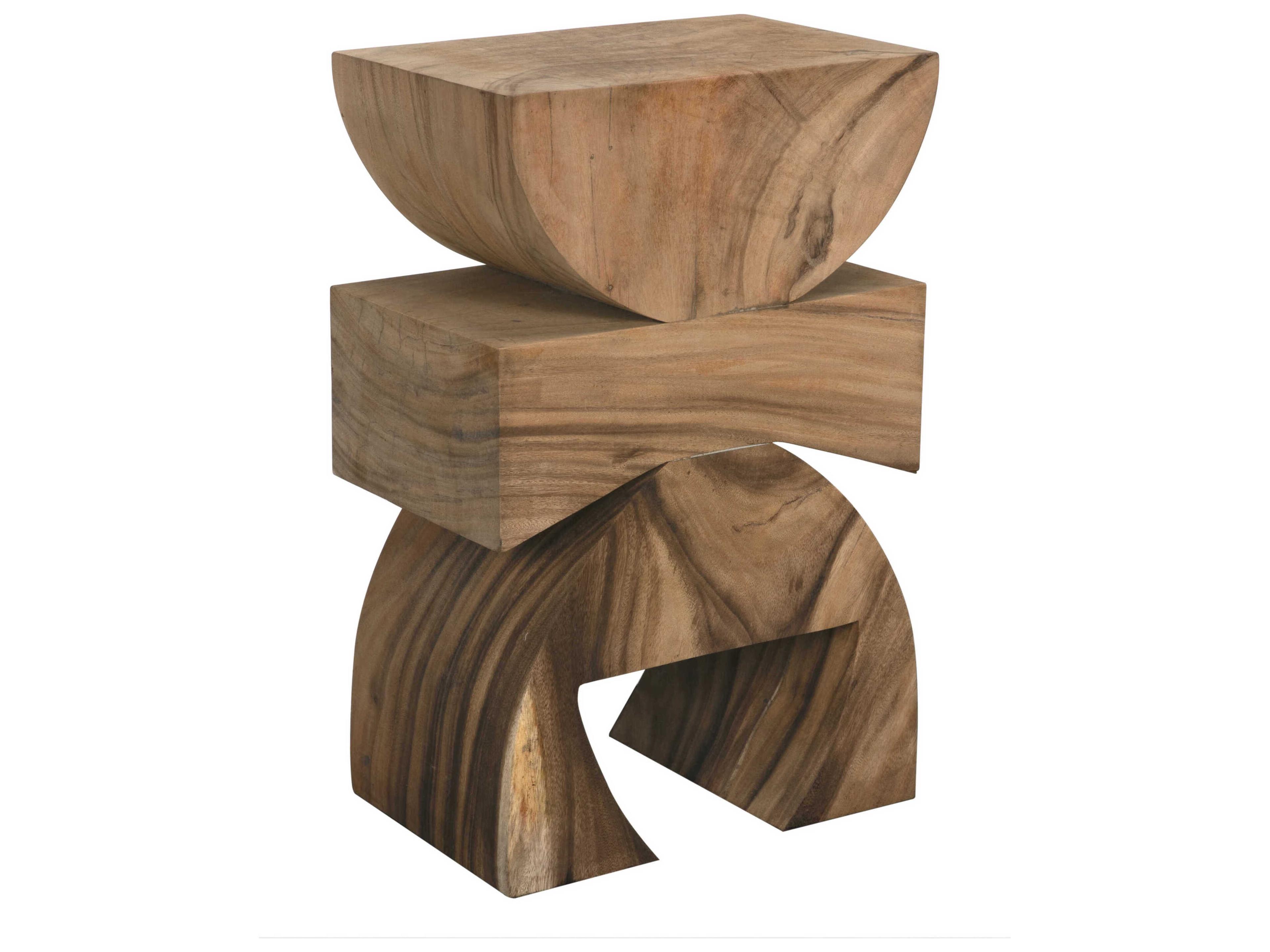 Noir Monteiro Rectangular Wood Clear Coat Flat End Table