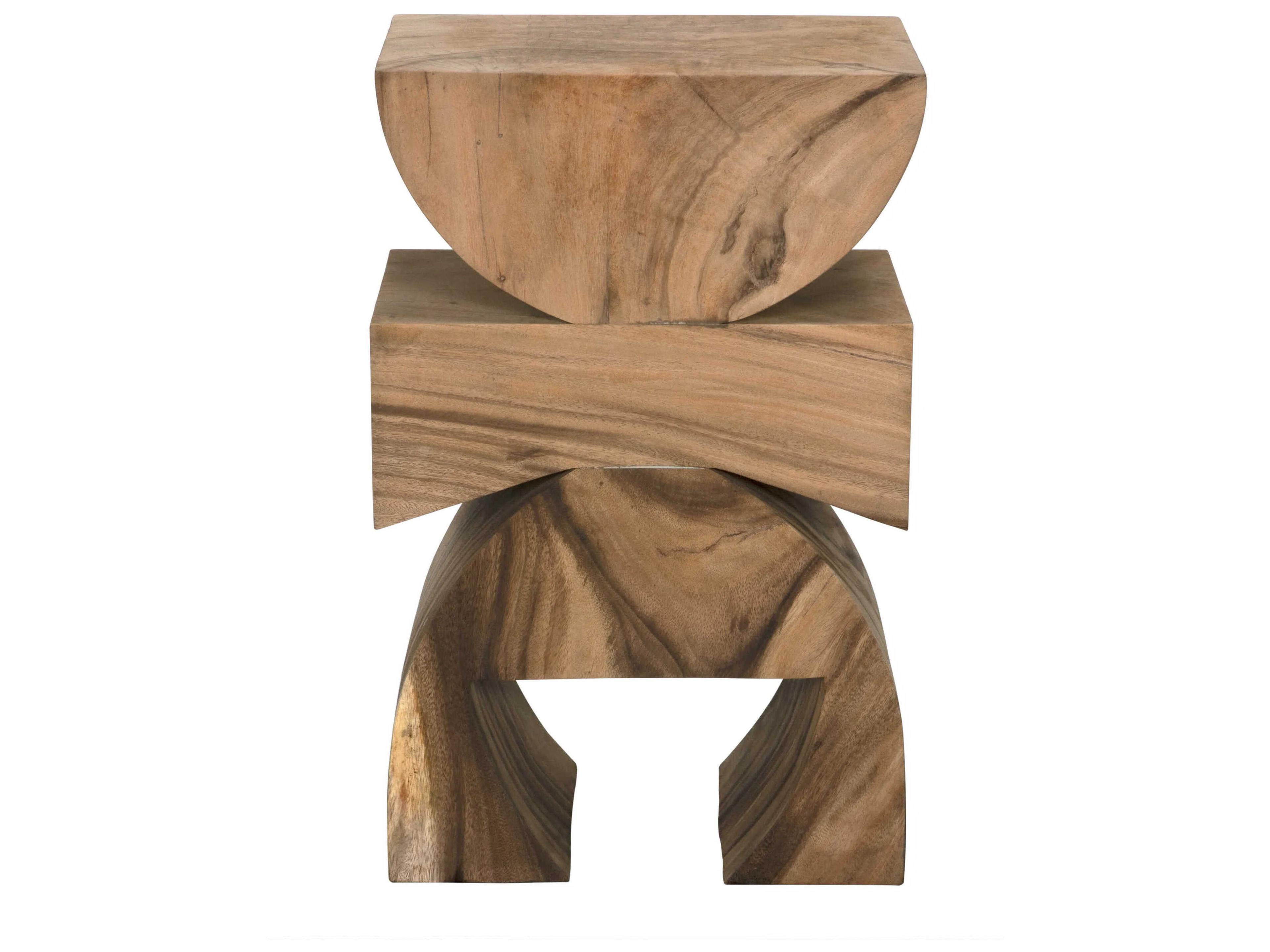 Noir Monteiro Rectangular Wood Clear Coat Flat End Table