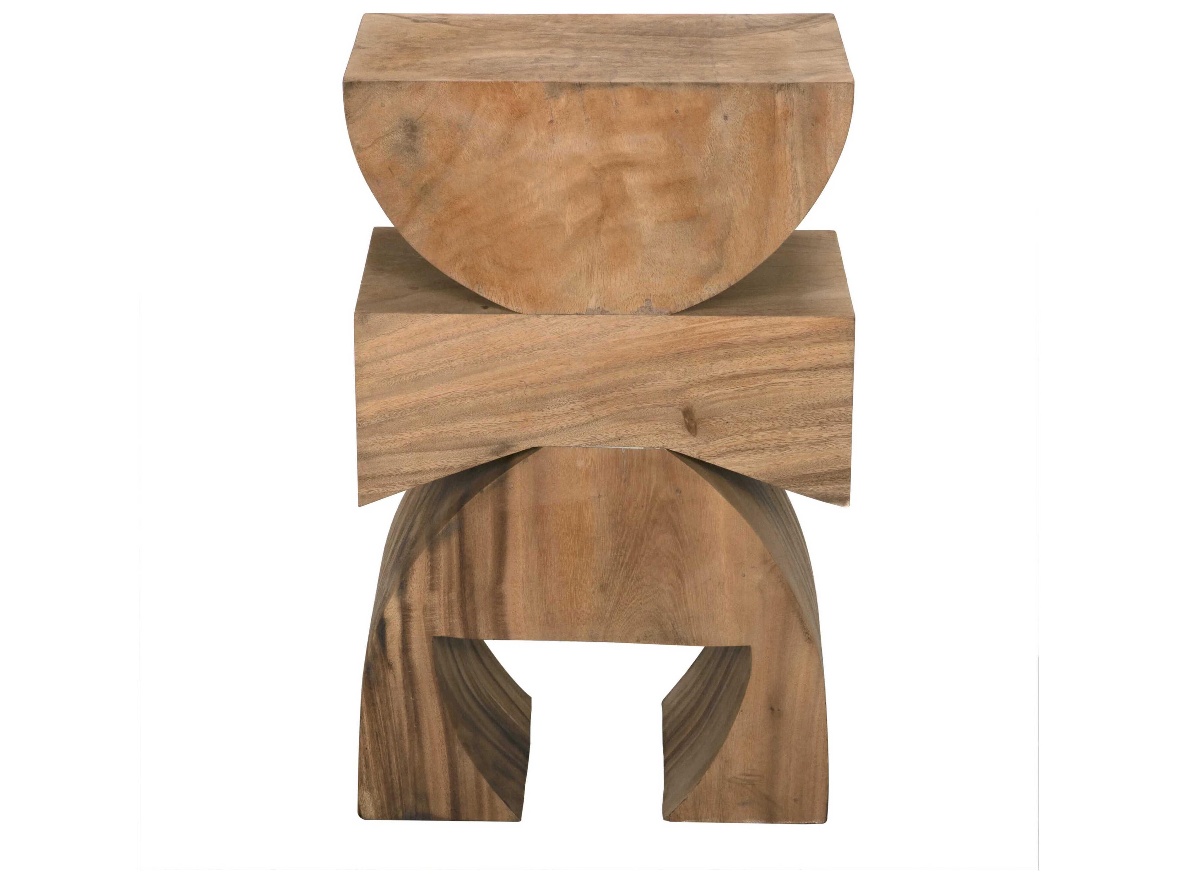 Noir Monteiro Rectangular Wood Clear Coat Flat End Table