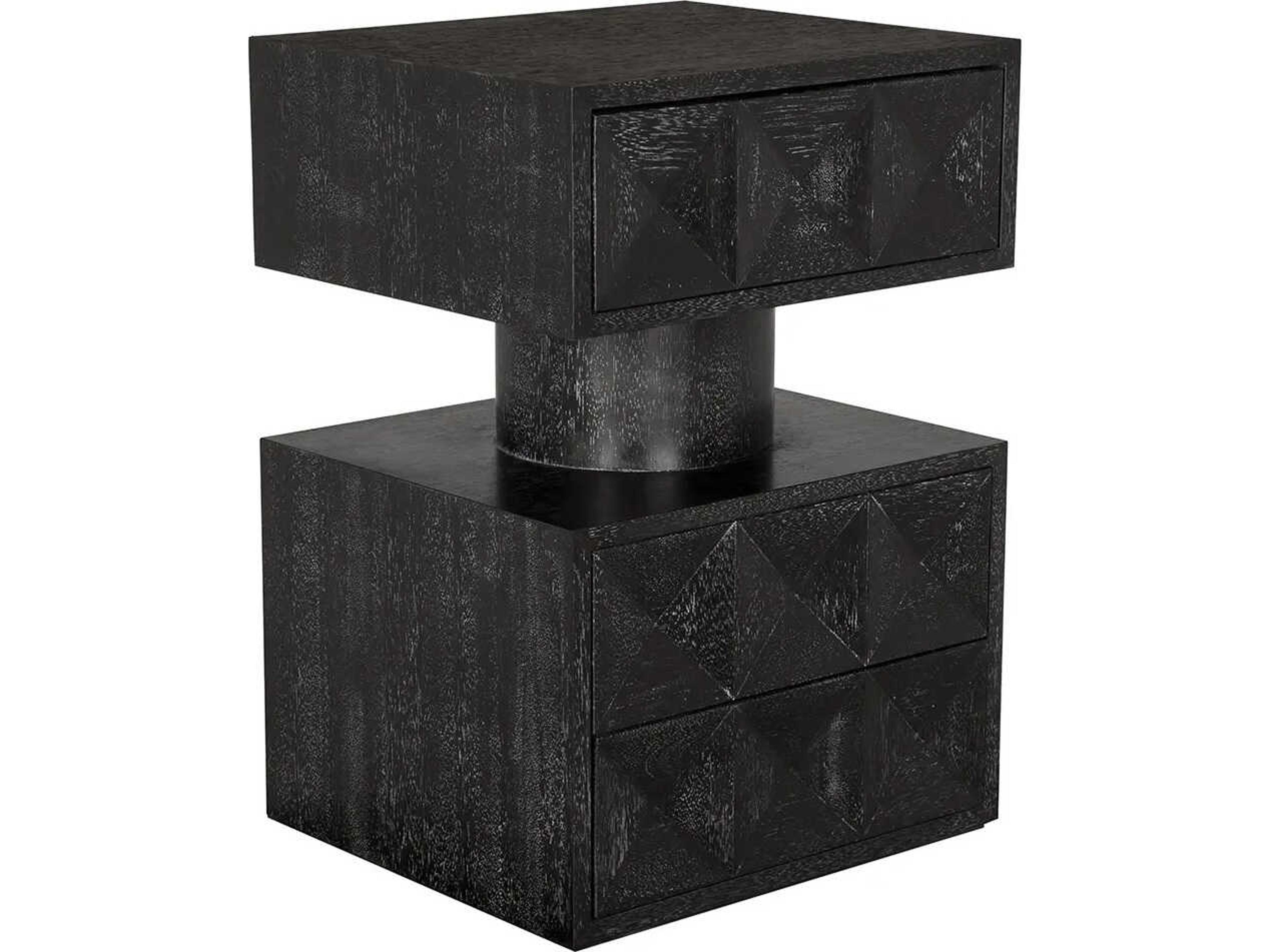 Kingston Rectangular Wood Black Walnut End Table