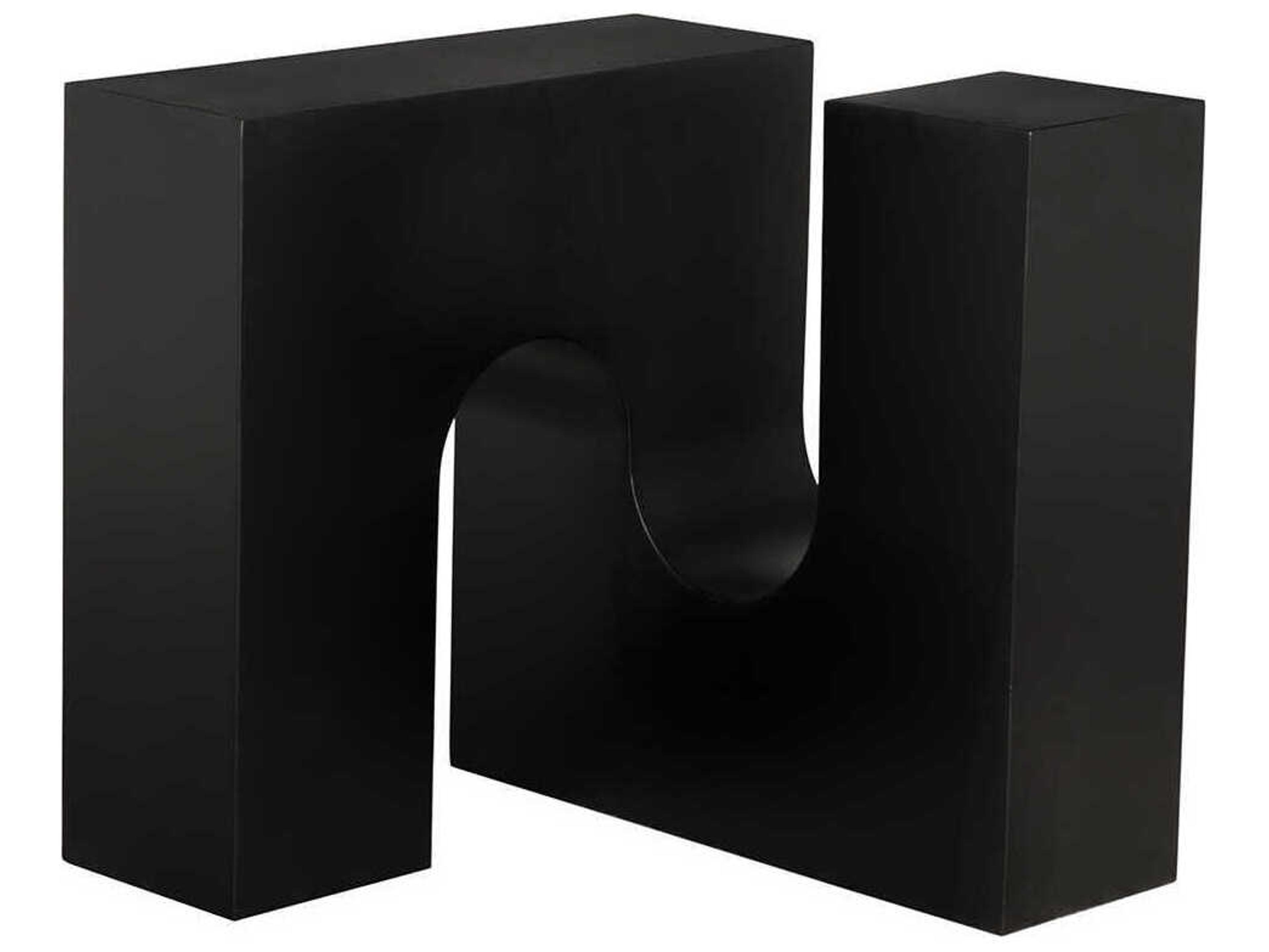 Leopold Metal Matte Black End Table