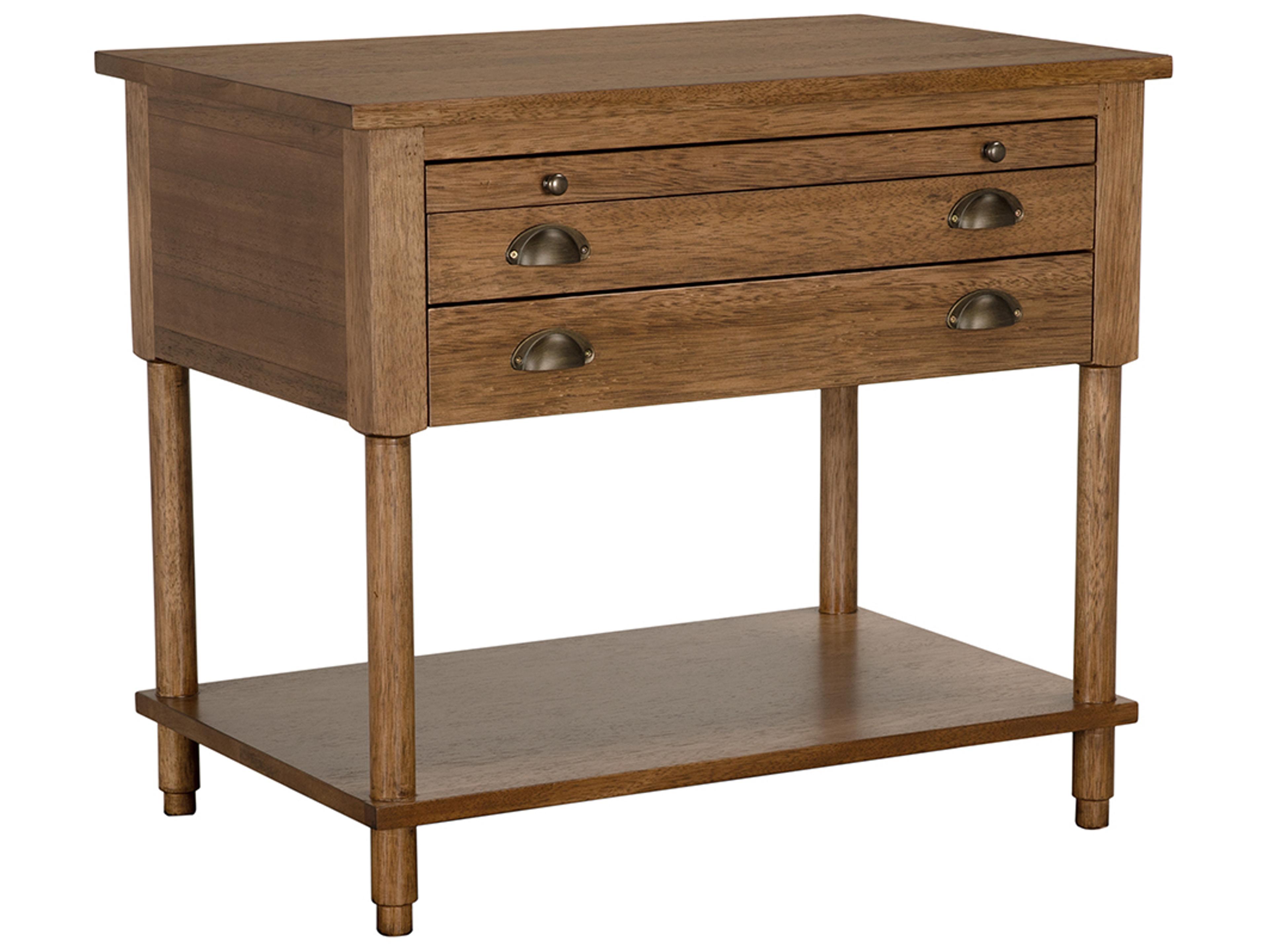 Artemio Rectangular Wood Dark Walnut End Table
