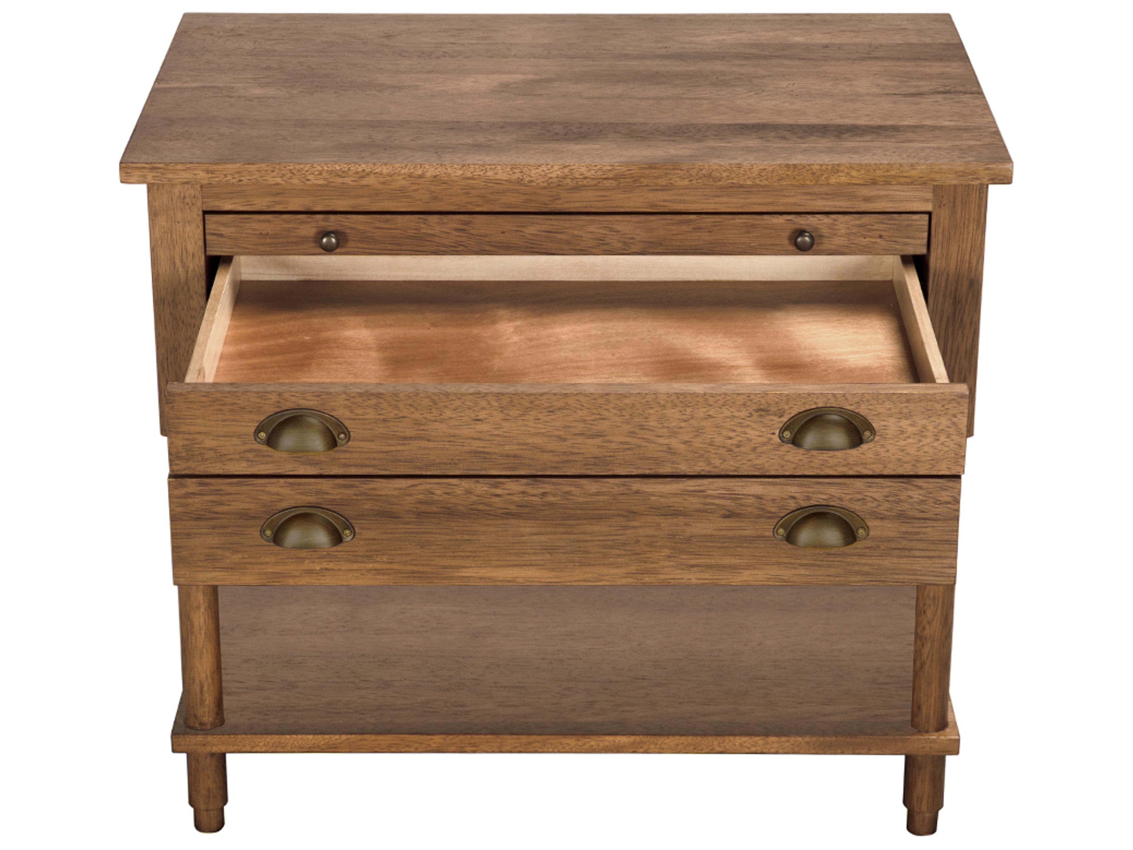 Noir Artemio Rectangular Wood Dark Walnut End Table