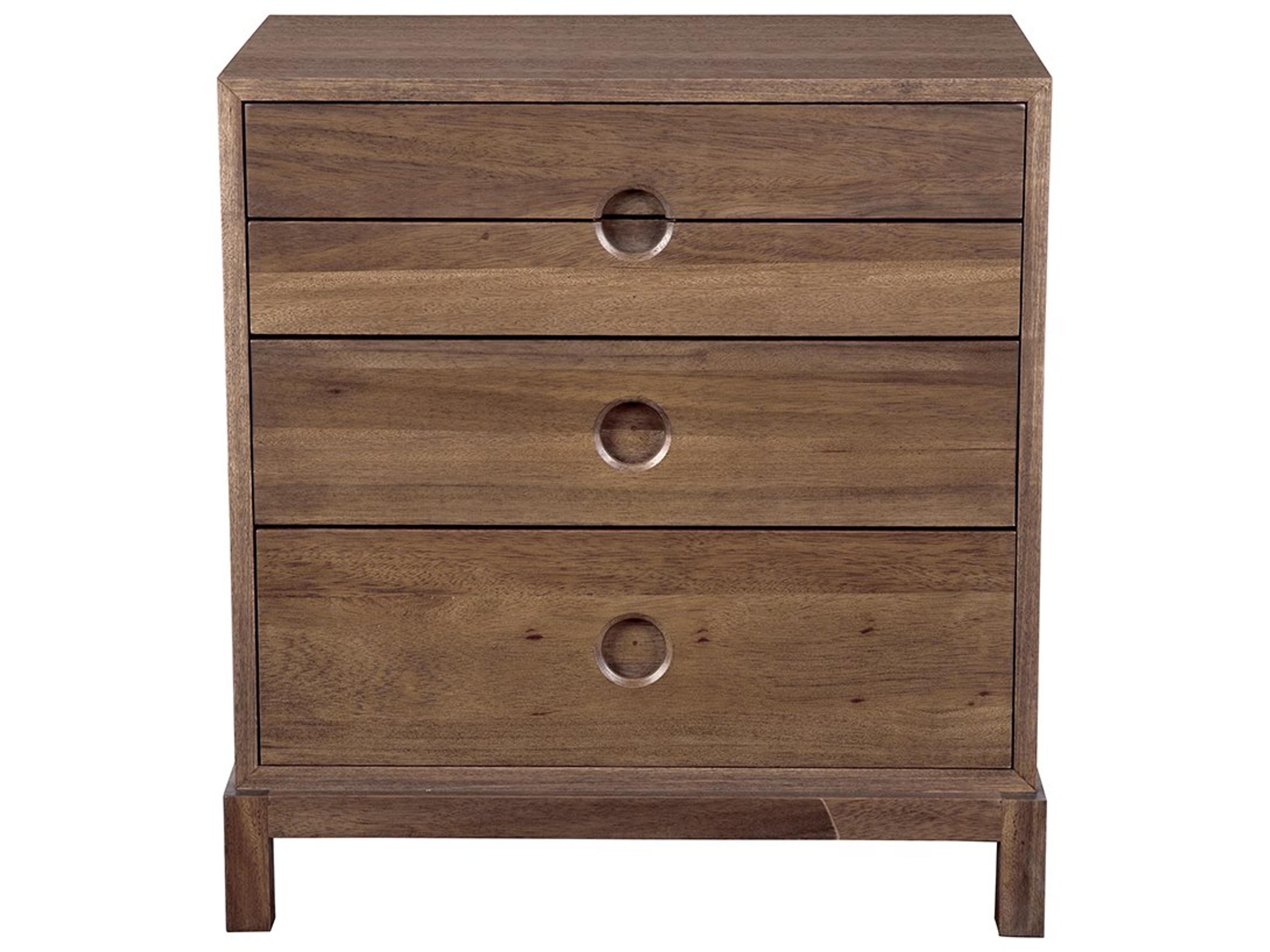 Noir Eros Rectangular Wood Dark Walnut End Table