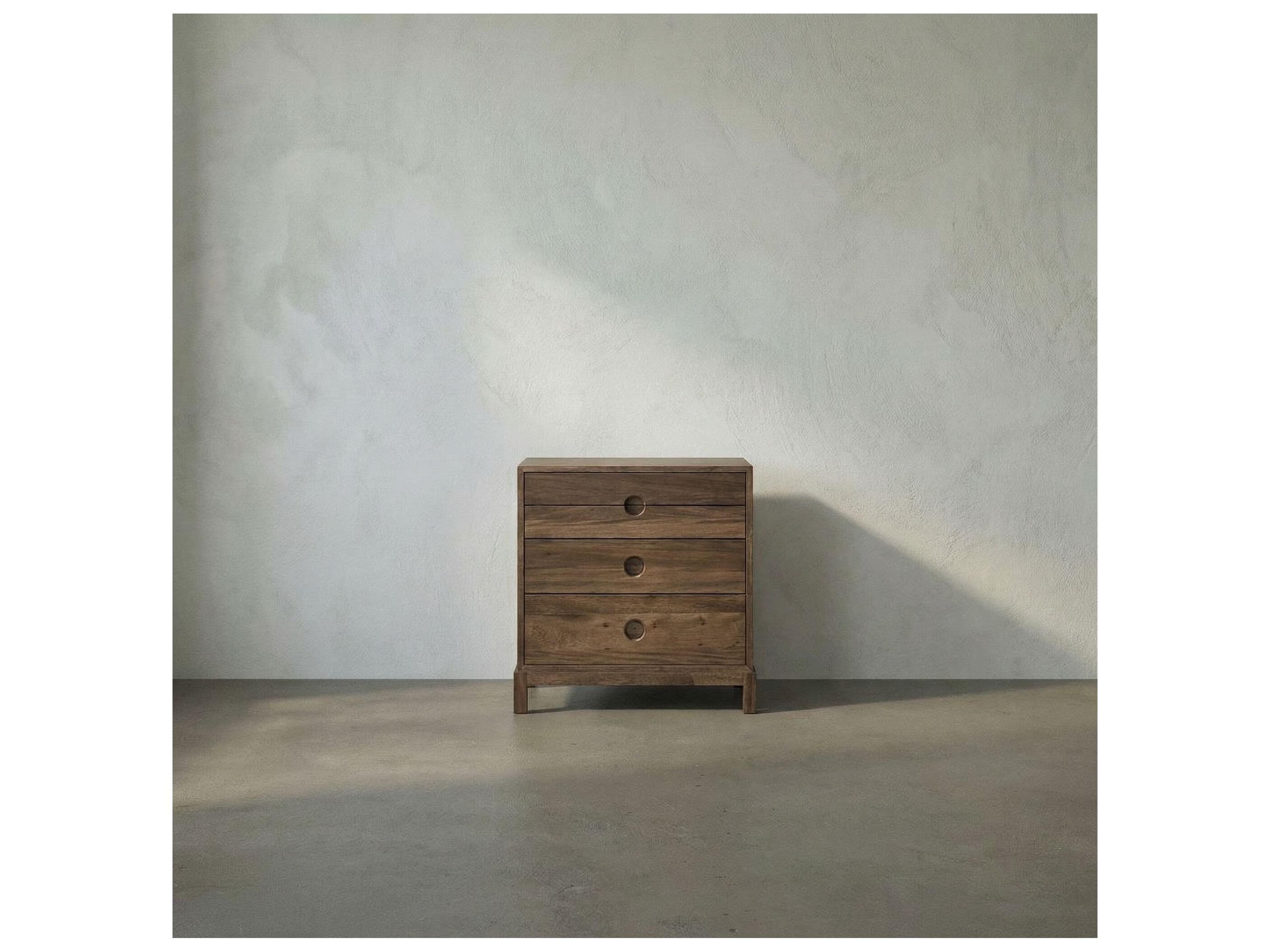 Noir Eros Rectangular Wood Dark Walnut End Table