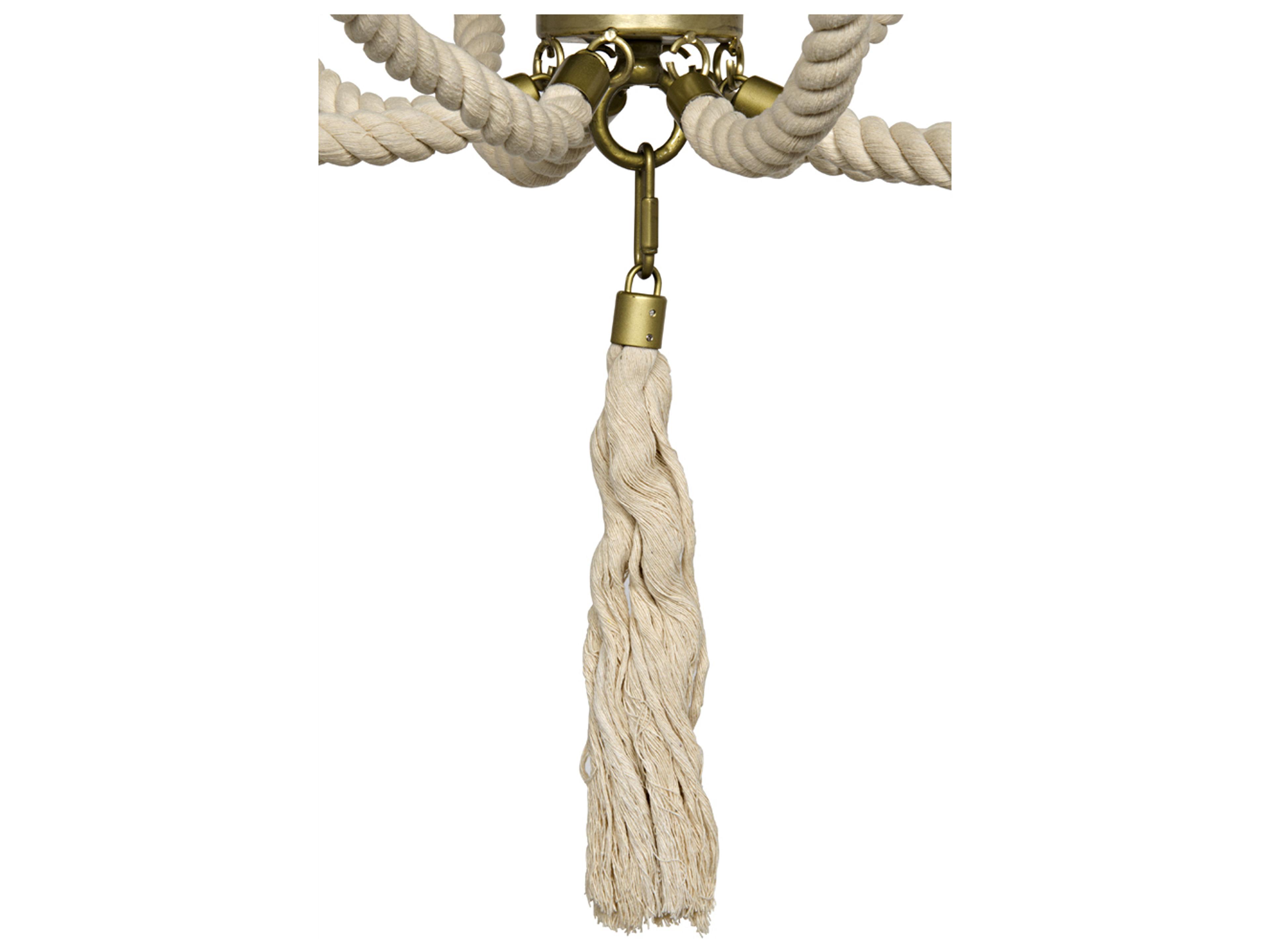 Noir Alec 8-Light Antique Brass Empire Chandelier