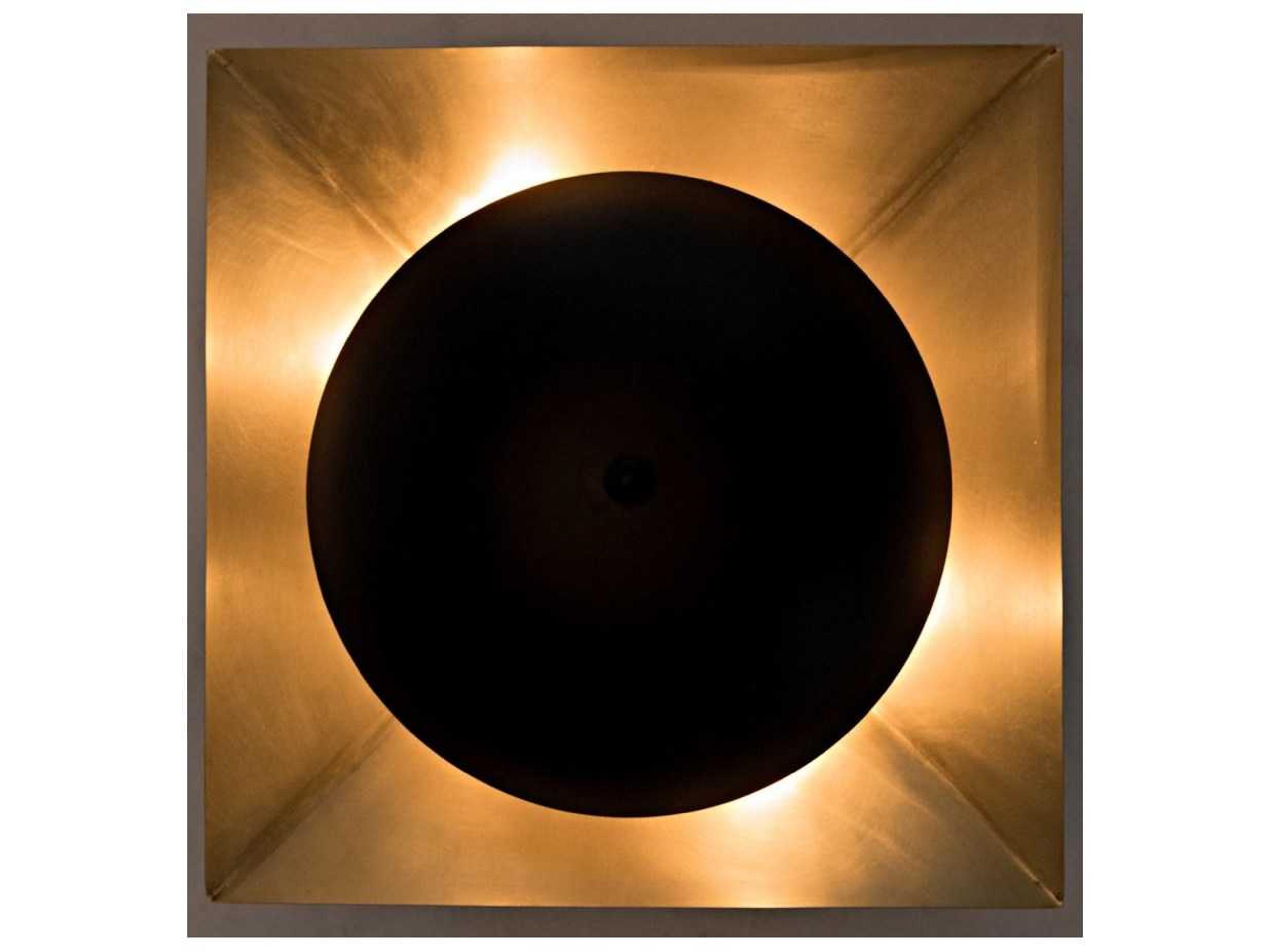 Noir 2-Light Brass Wall Sconce