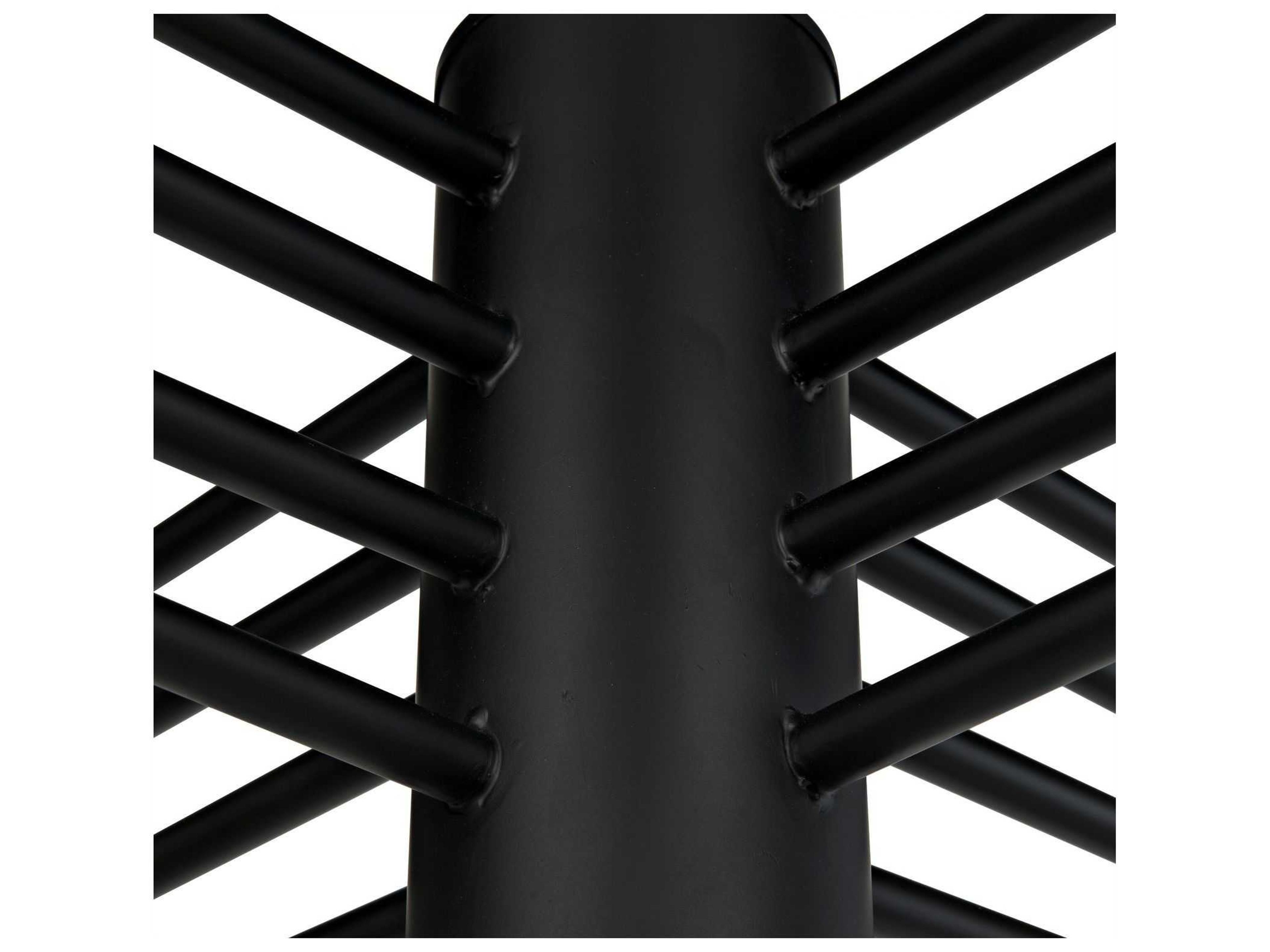 Noir 16-Light Black Metal Chandelier