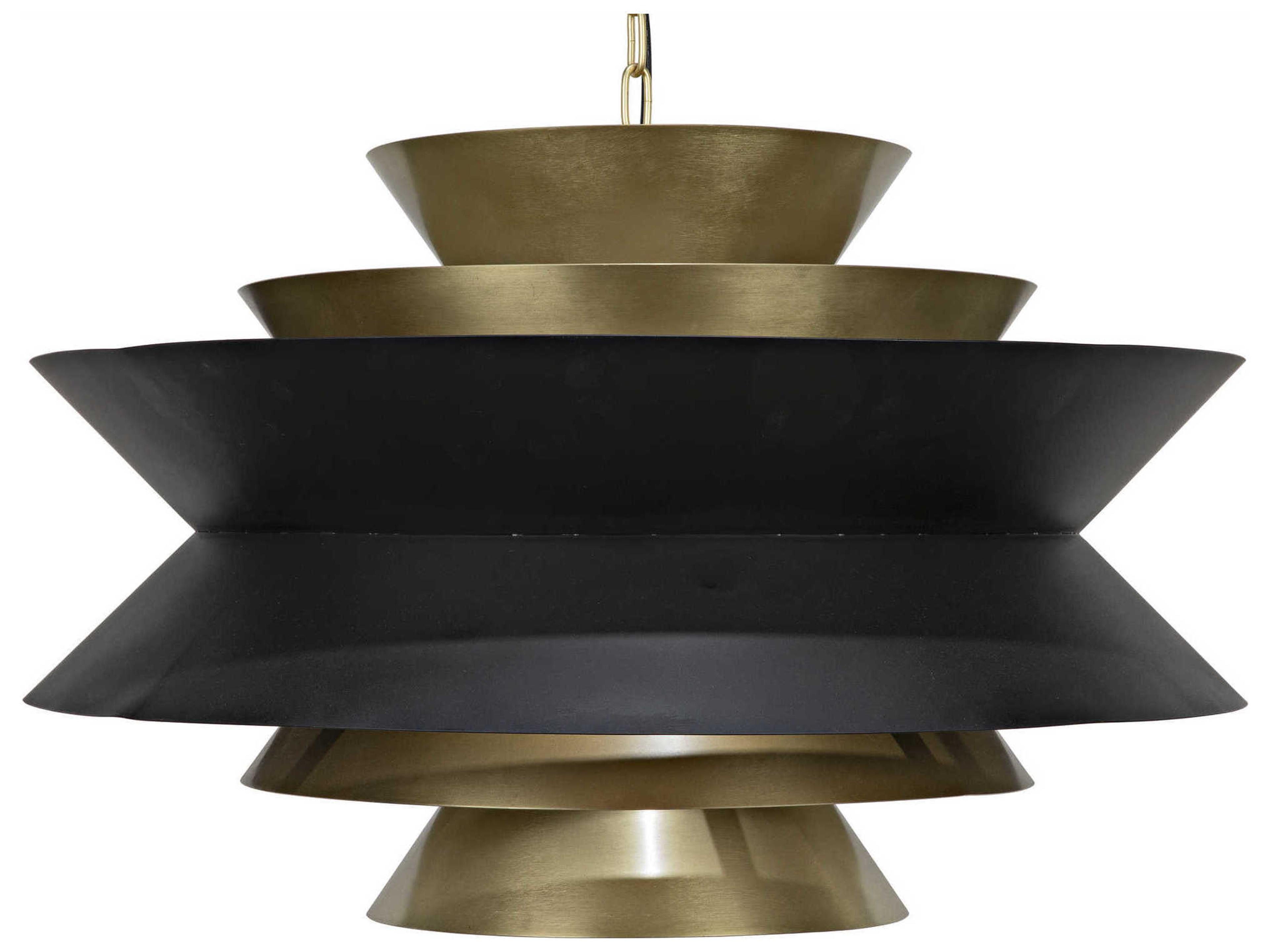 Orion Black Metal Brass Pendant