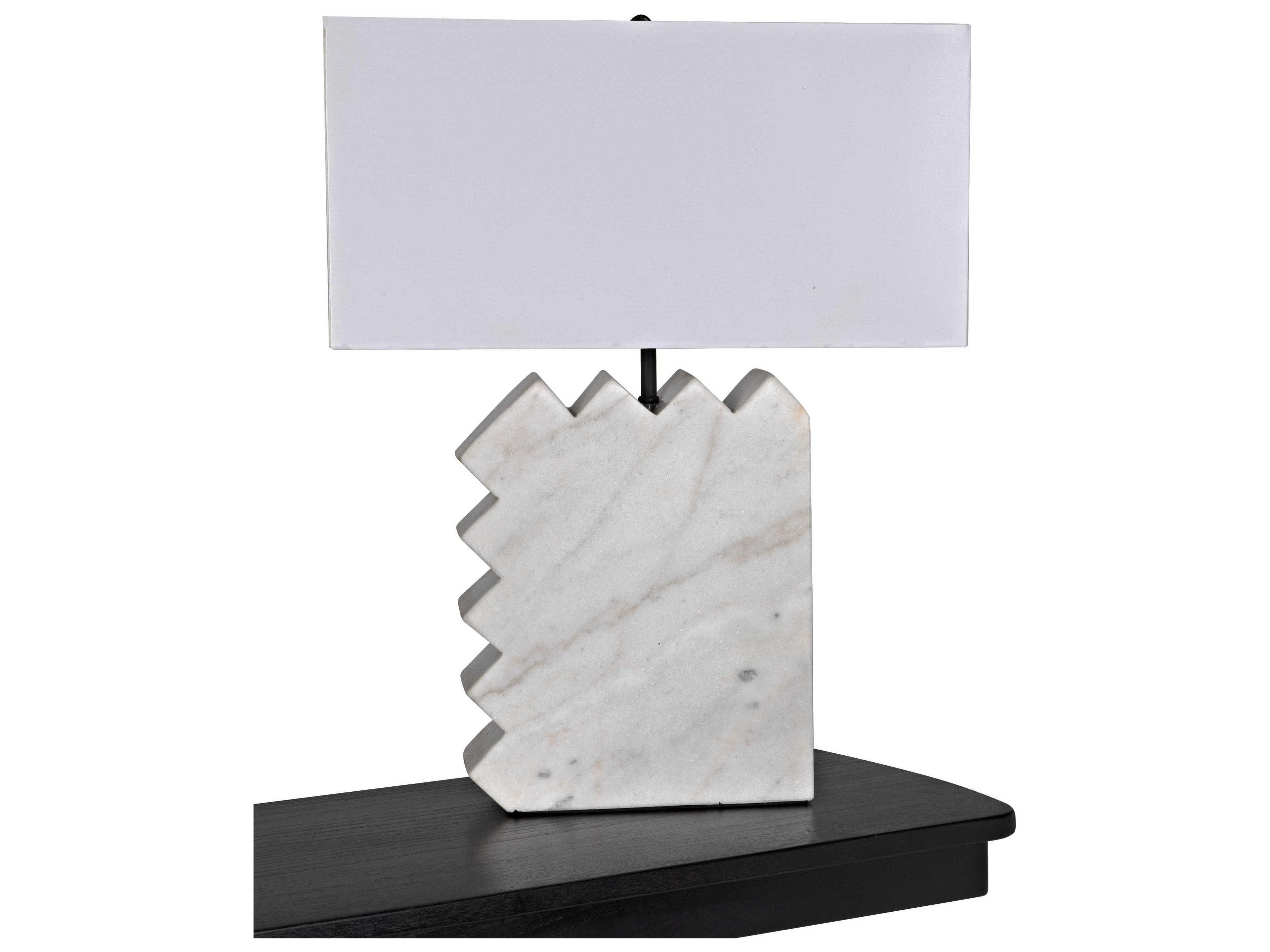 Gaheris Styrene Waxed Special Shade White Buffet Lamp